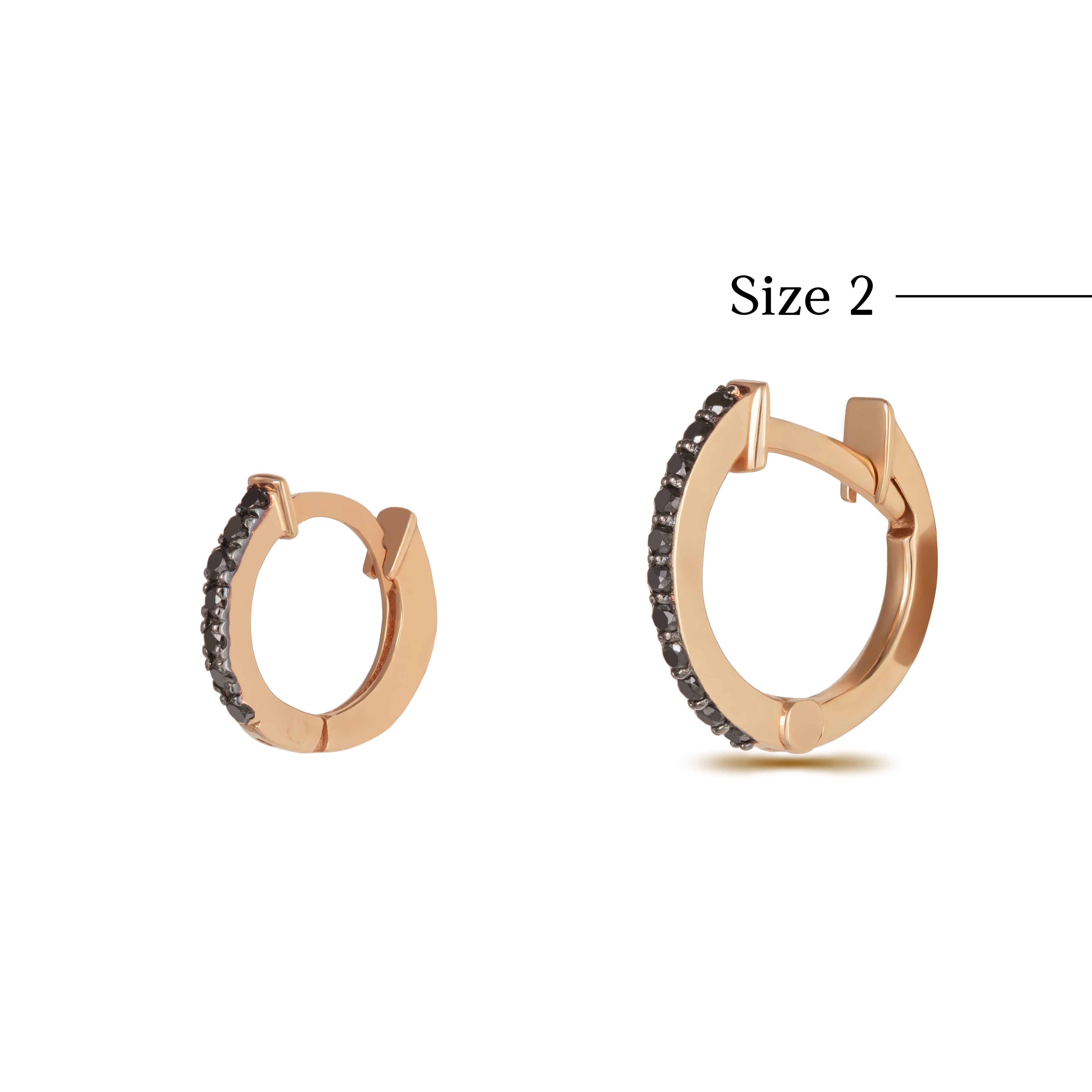 MEDIUM BLACK HOOP