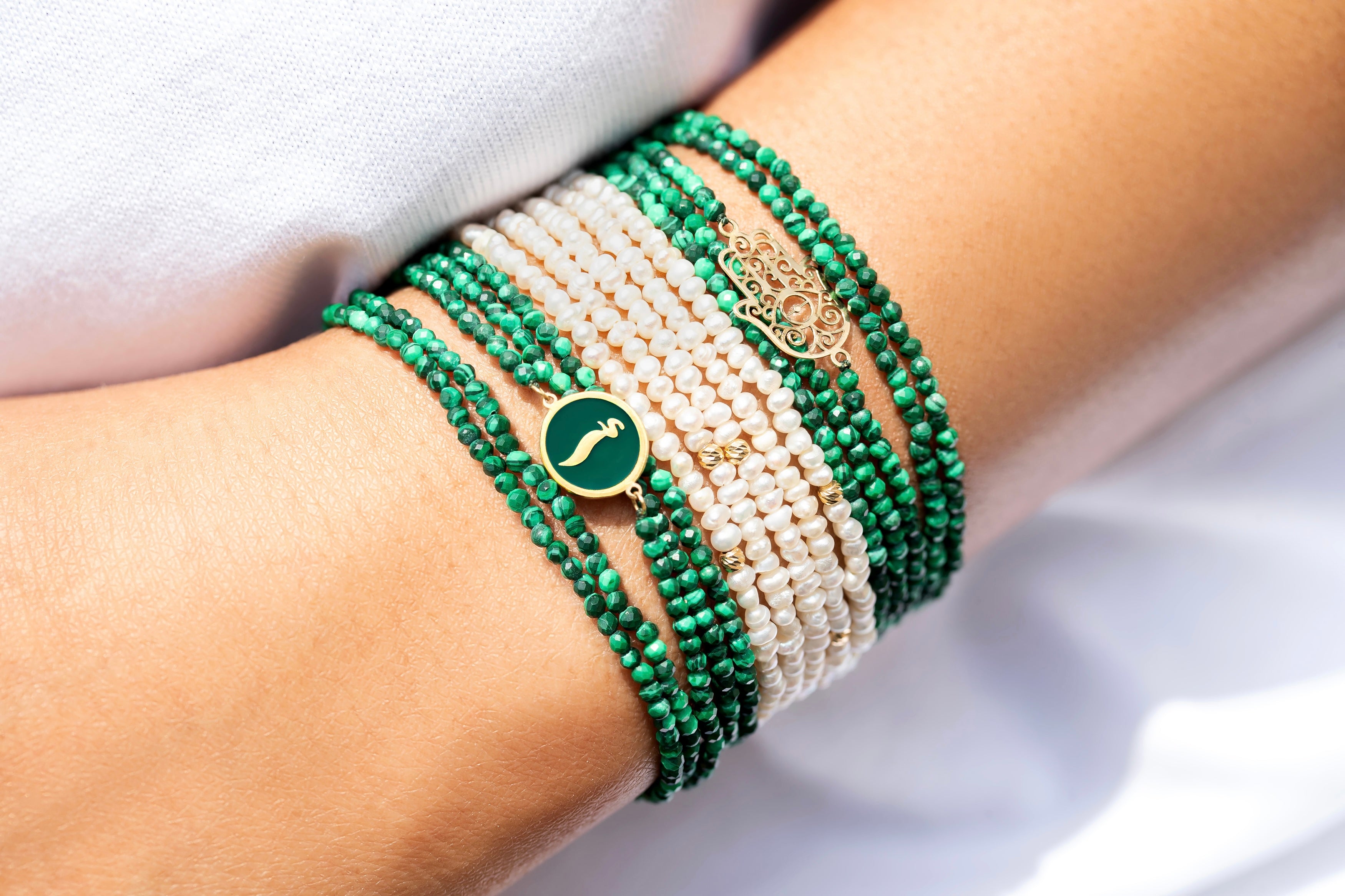 MULTI BALLS PEARL BRACELET