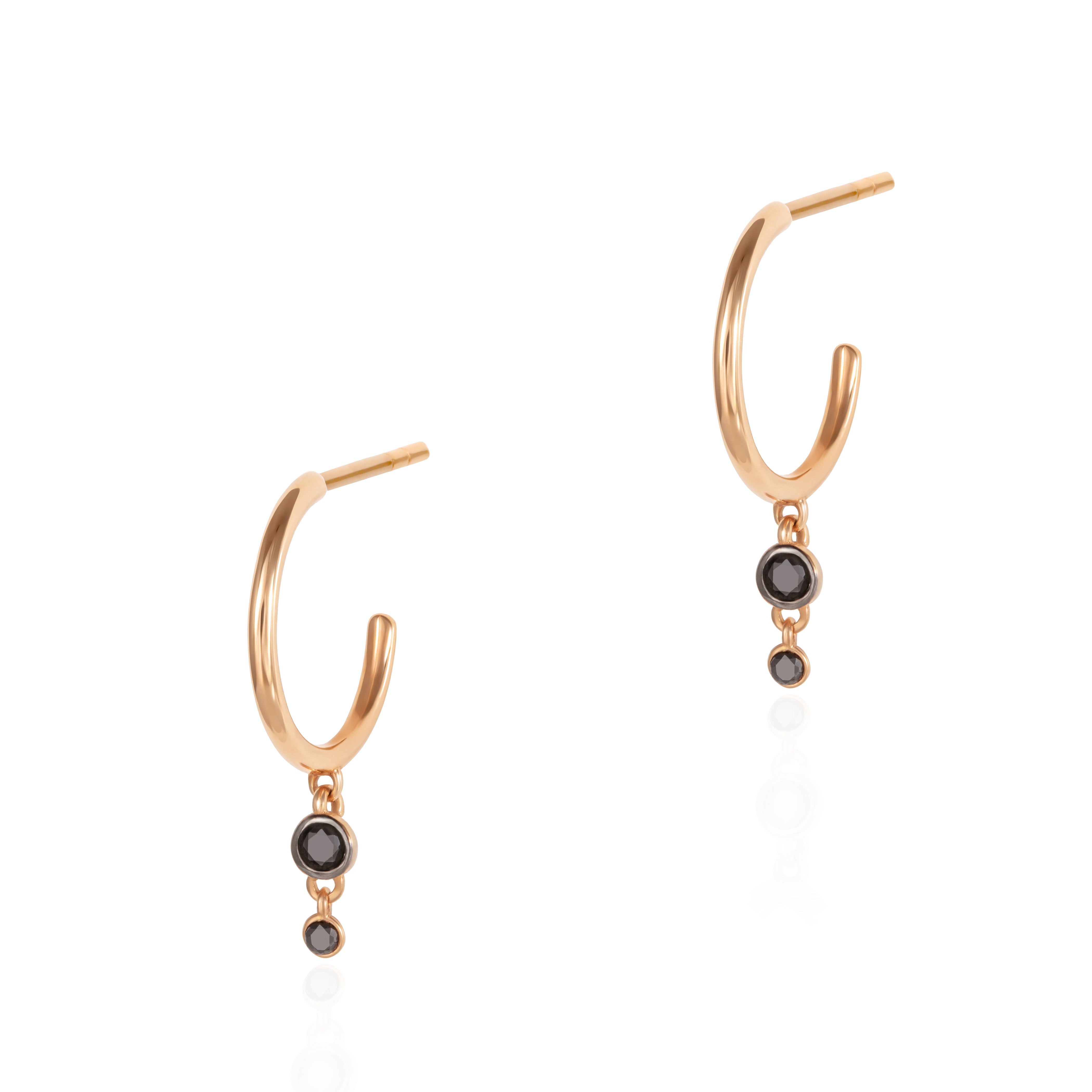2 BLACK DOT EARRING
