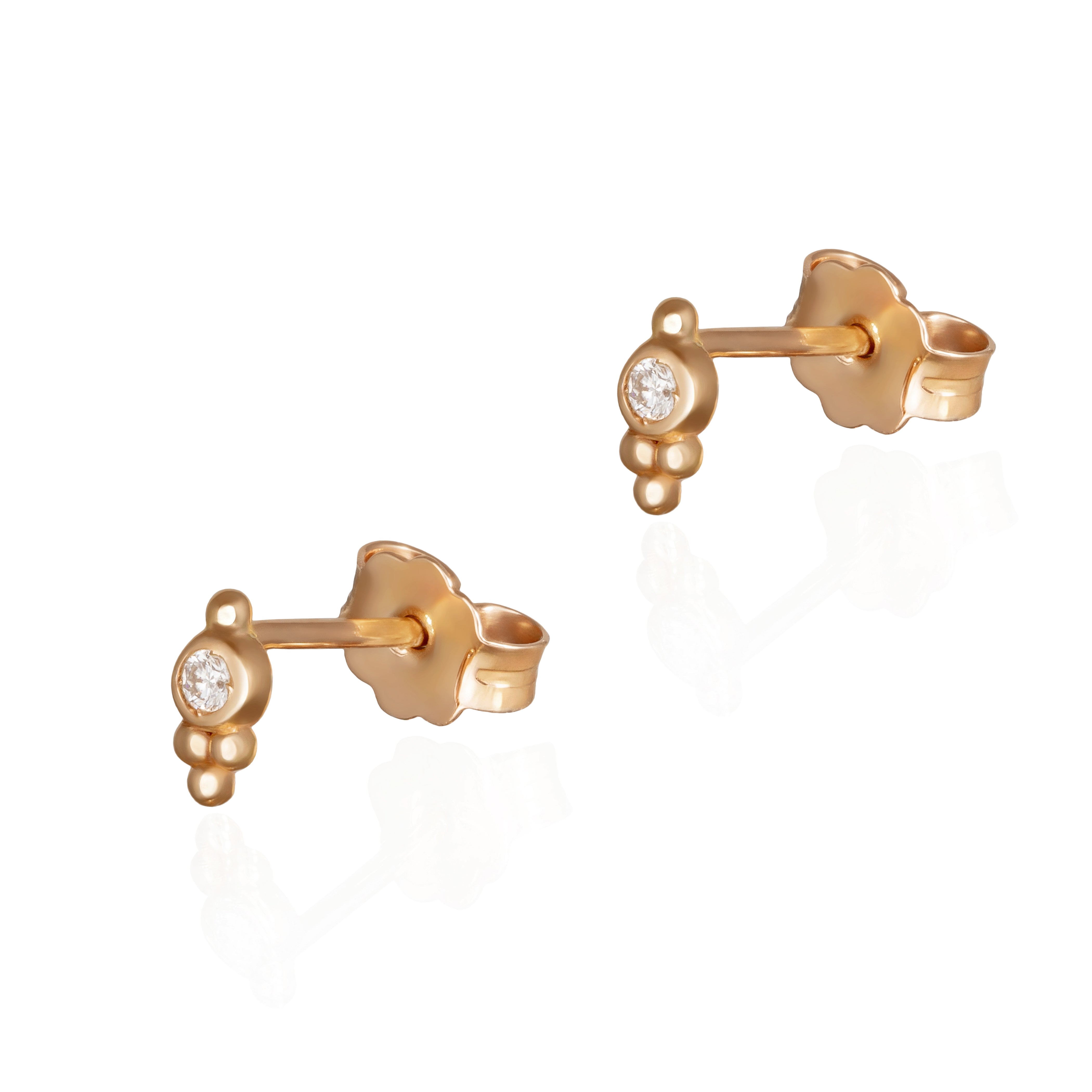 3 GOLD DOTS STUDD