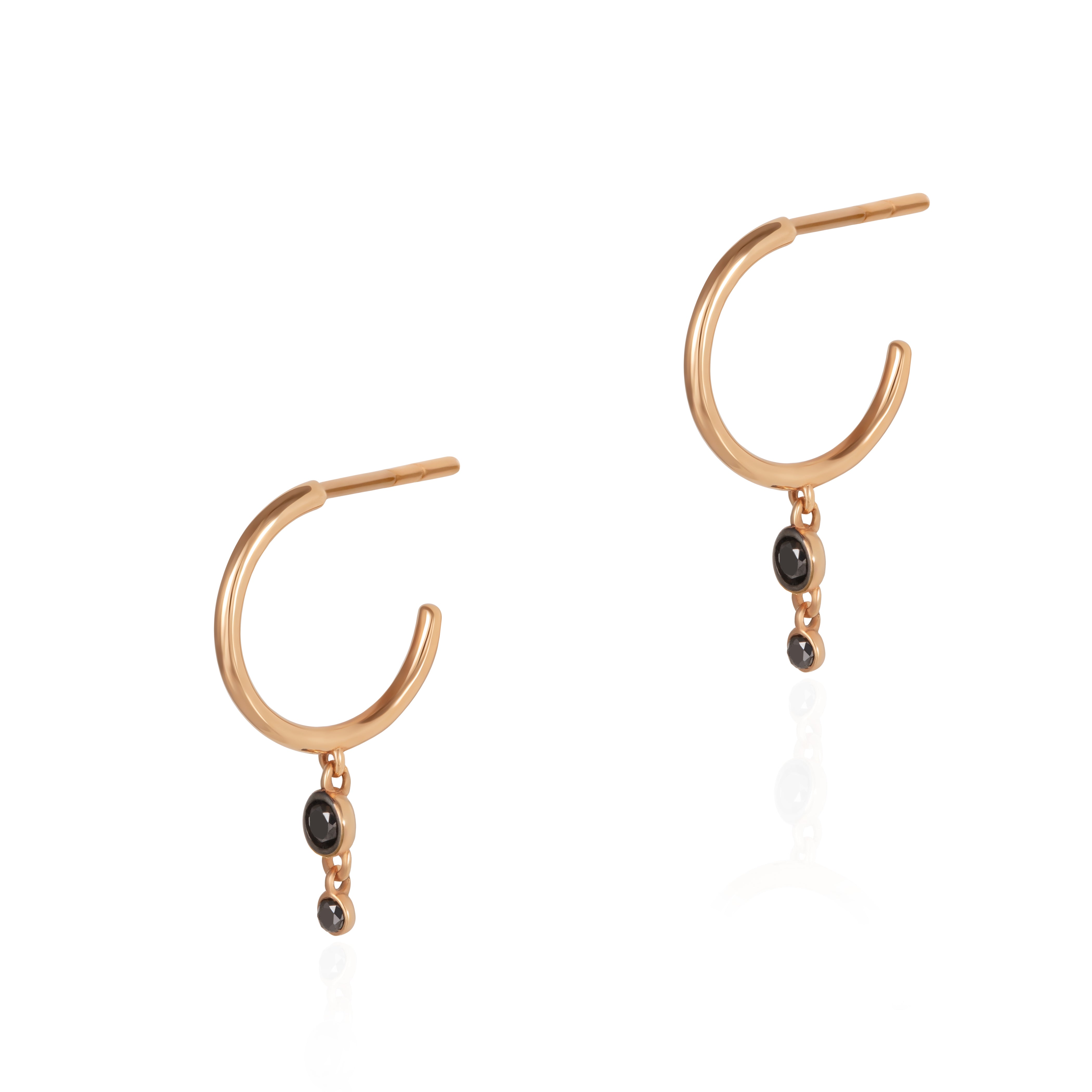 2 BLACK DOT EARRING