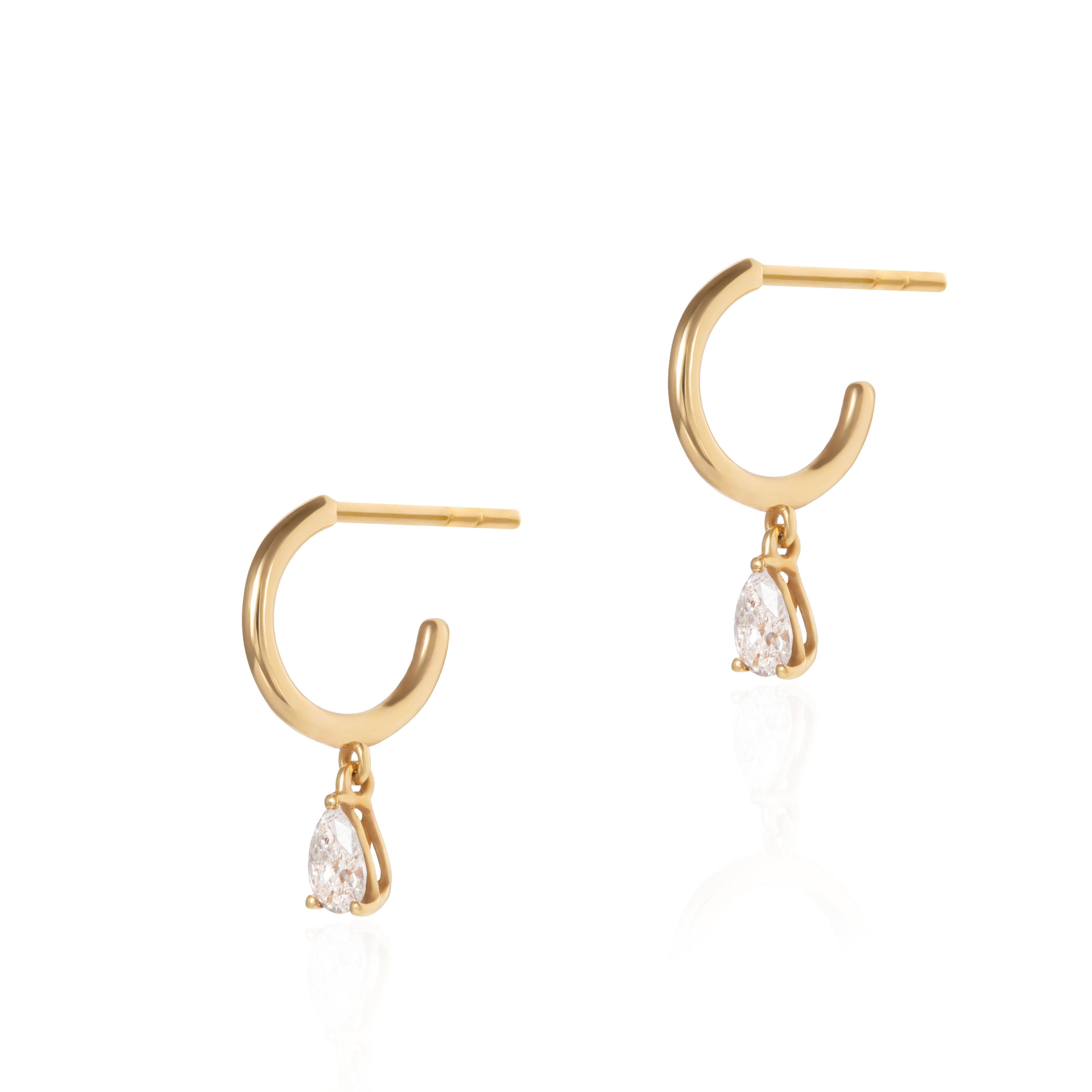 MINI PEAR SHAPE HOOP