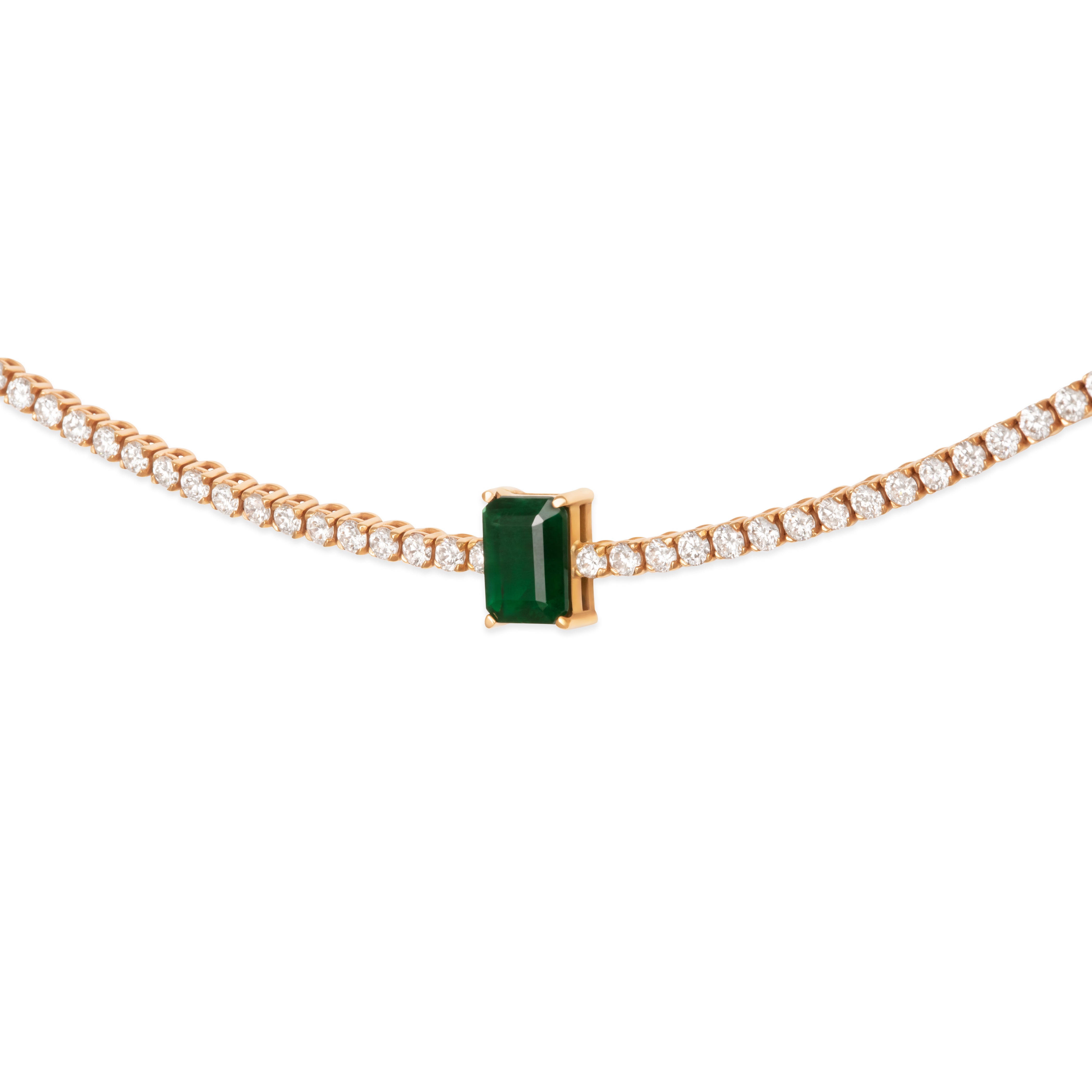 EMERALD TENNIS CHOKER