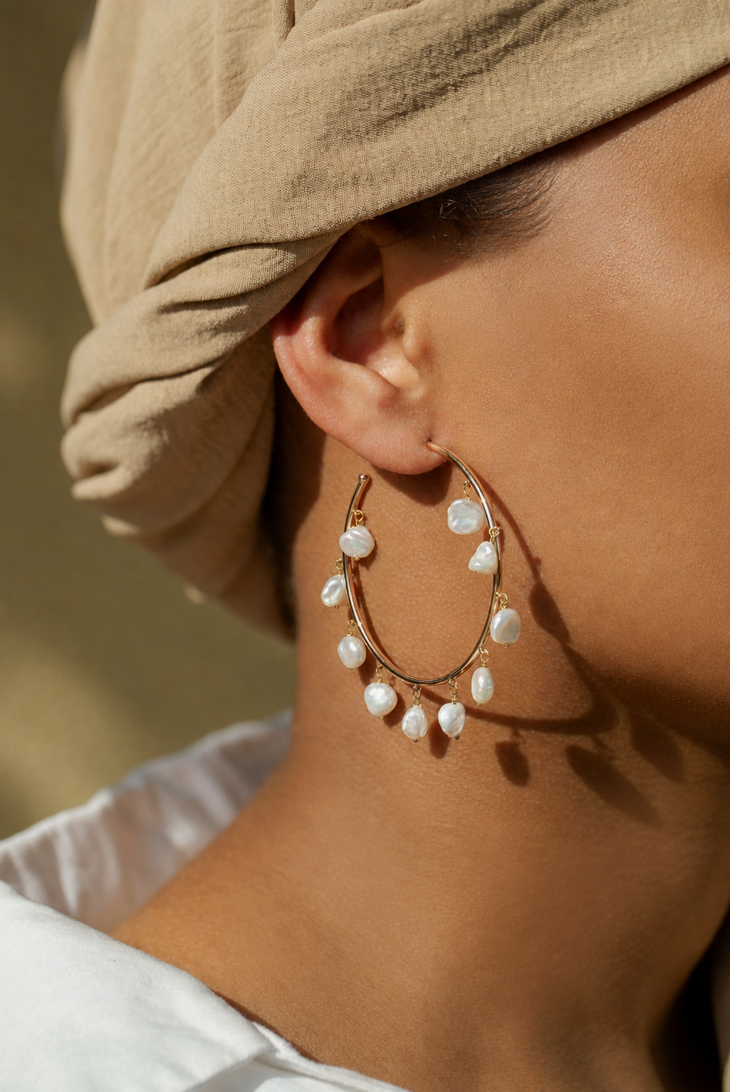 GYPSY PEARL HOOPS