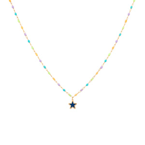 MULTI COLOR ENAMEL WITH STAR