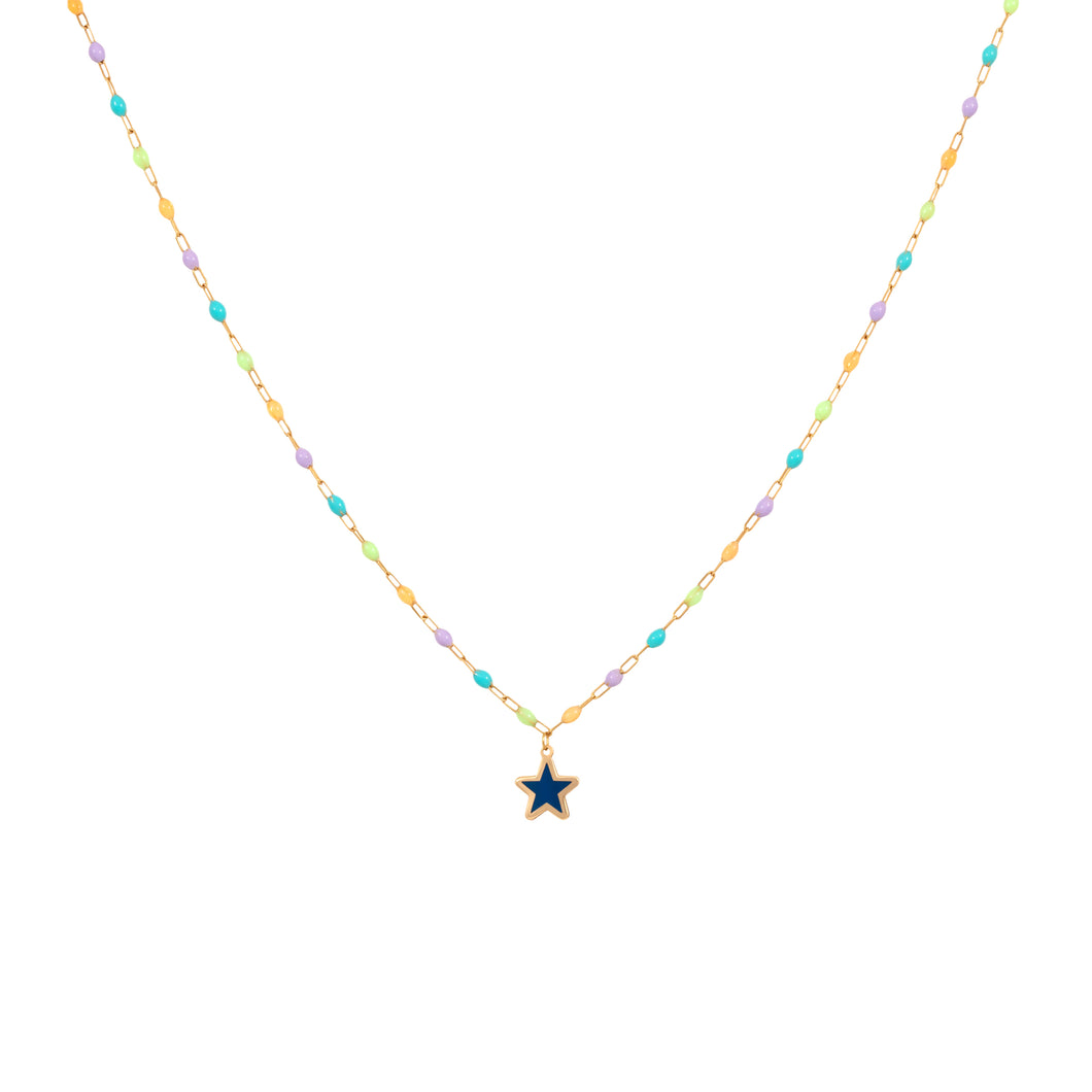 MULTI COLOR ENAMEL WITH STAR