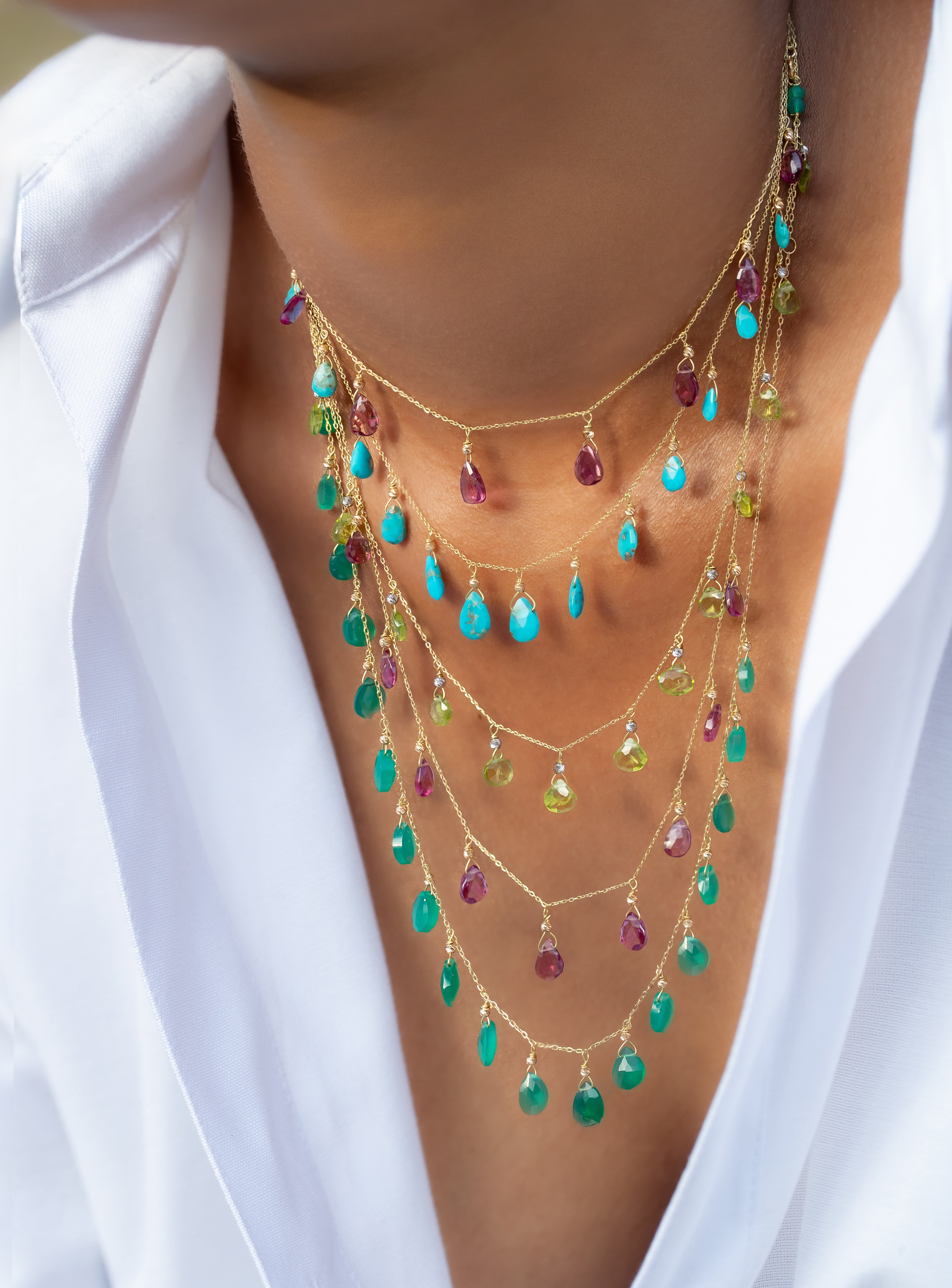 DROPS MULTI SMALL REAL TURQUOISE