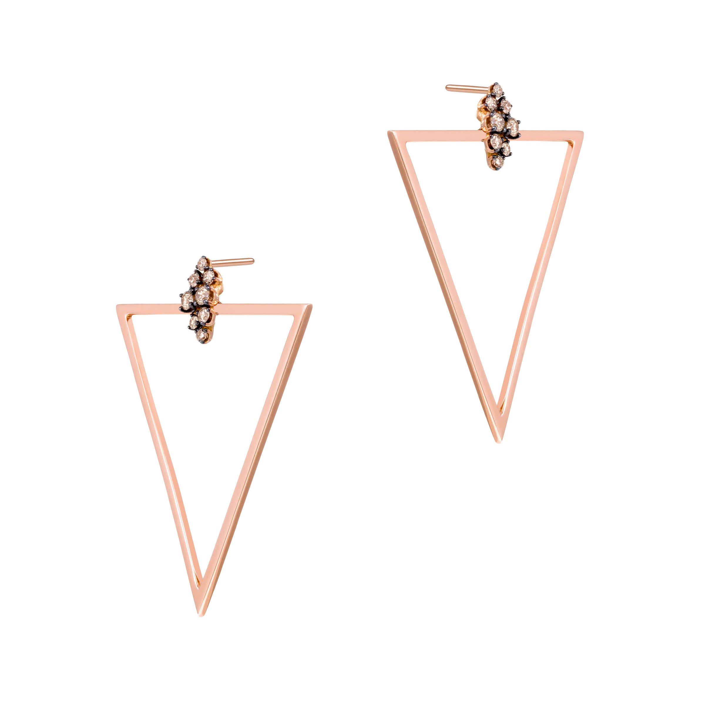 TRIANGLE DOT EARRINGS