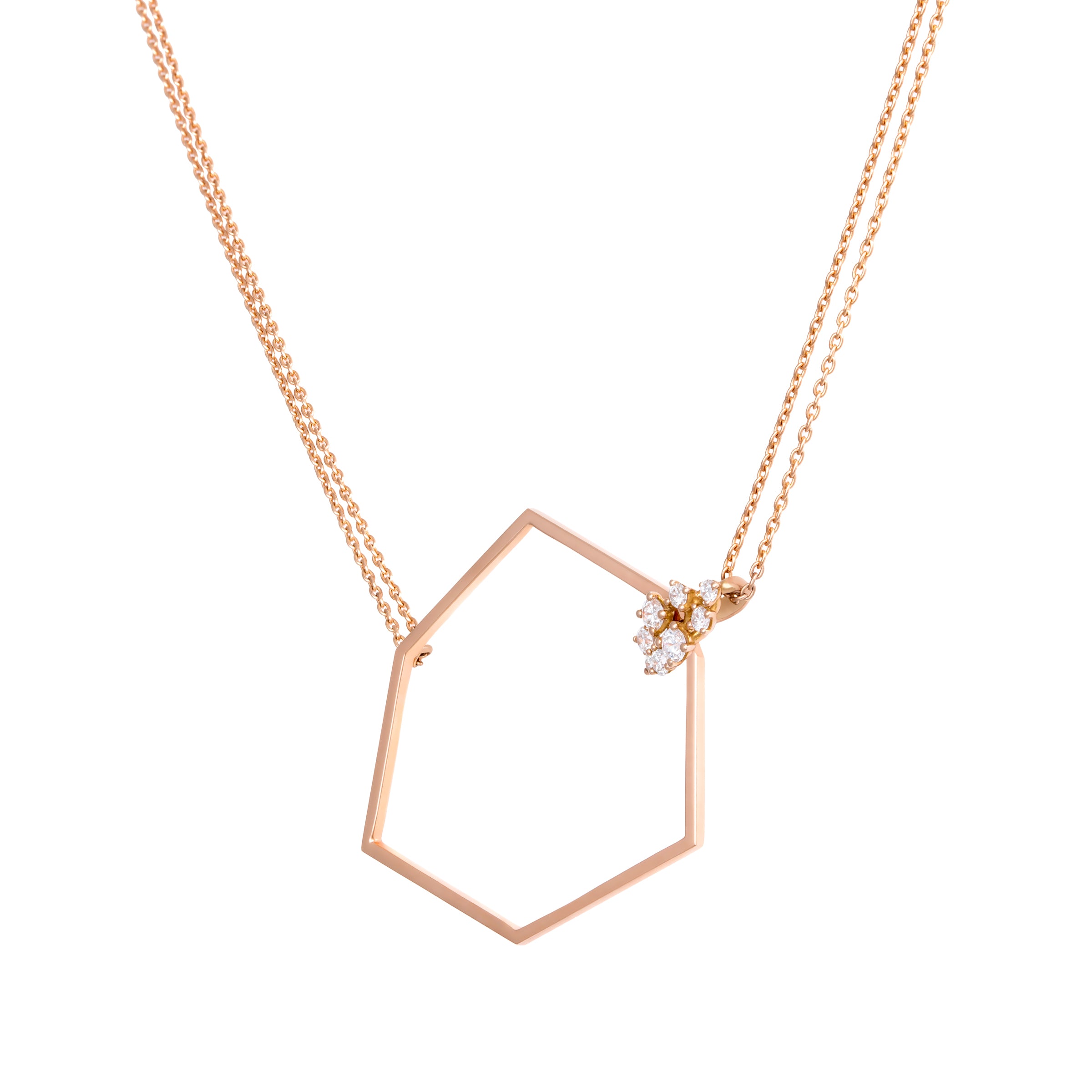 OCTAGON DOT NECKLACE