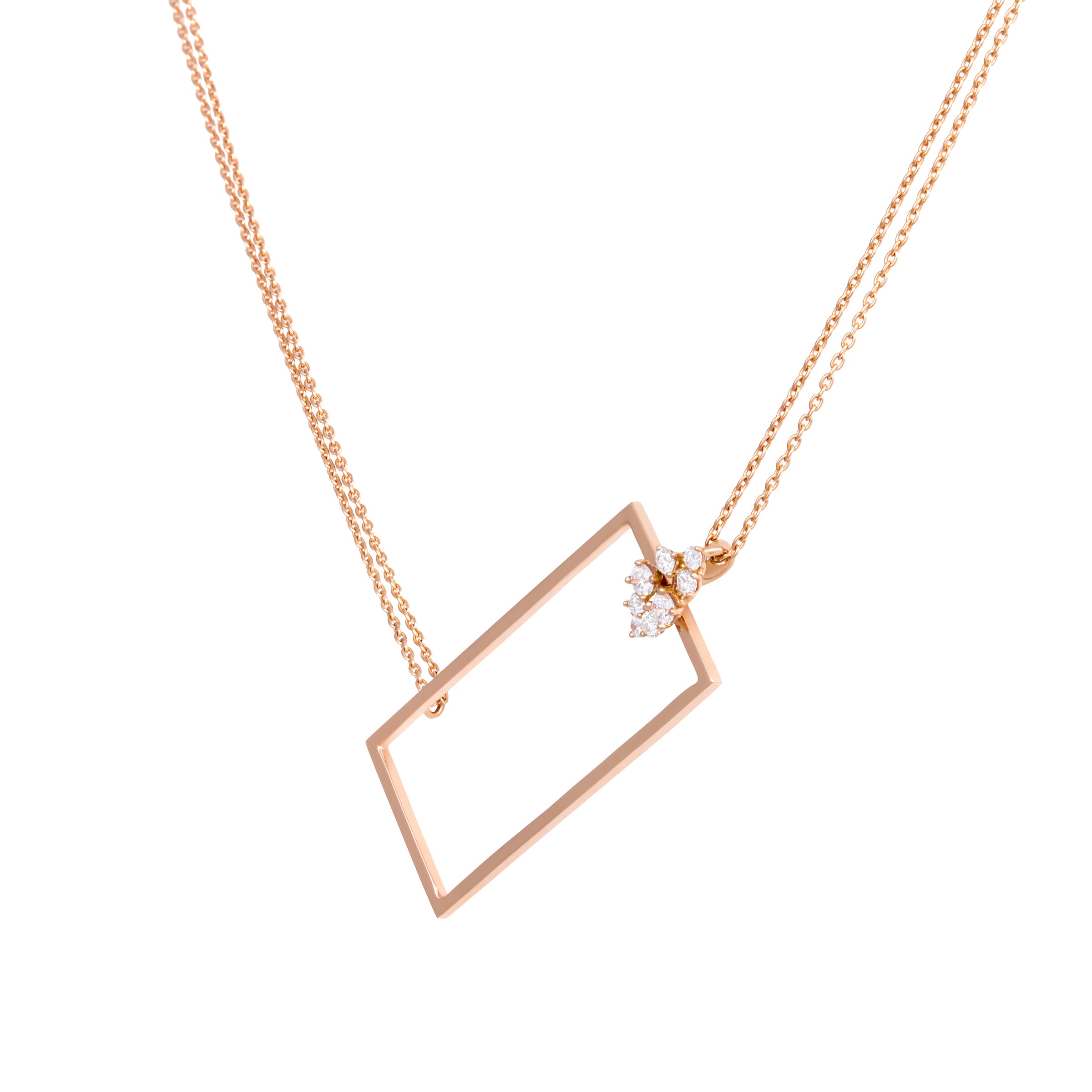 SQUARE DOT NECKLACE