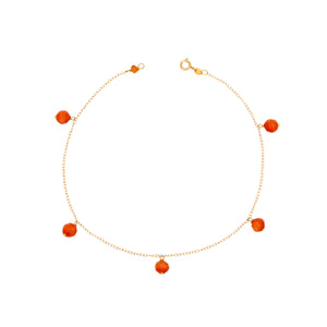 CORAIL DROPS ANKLET