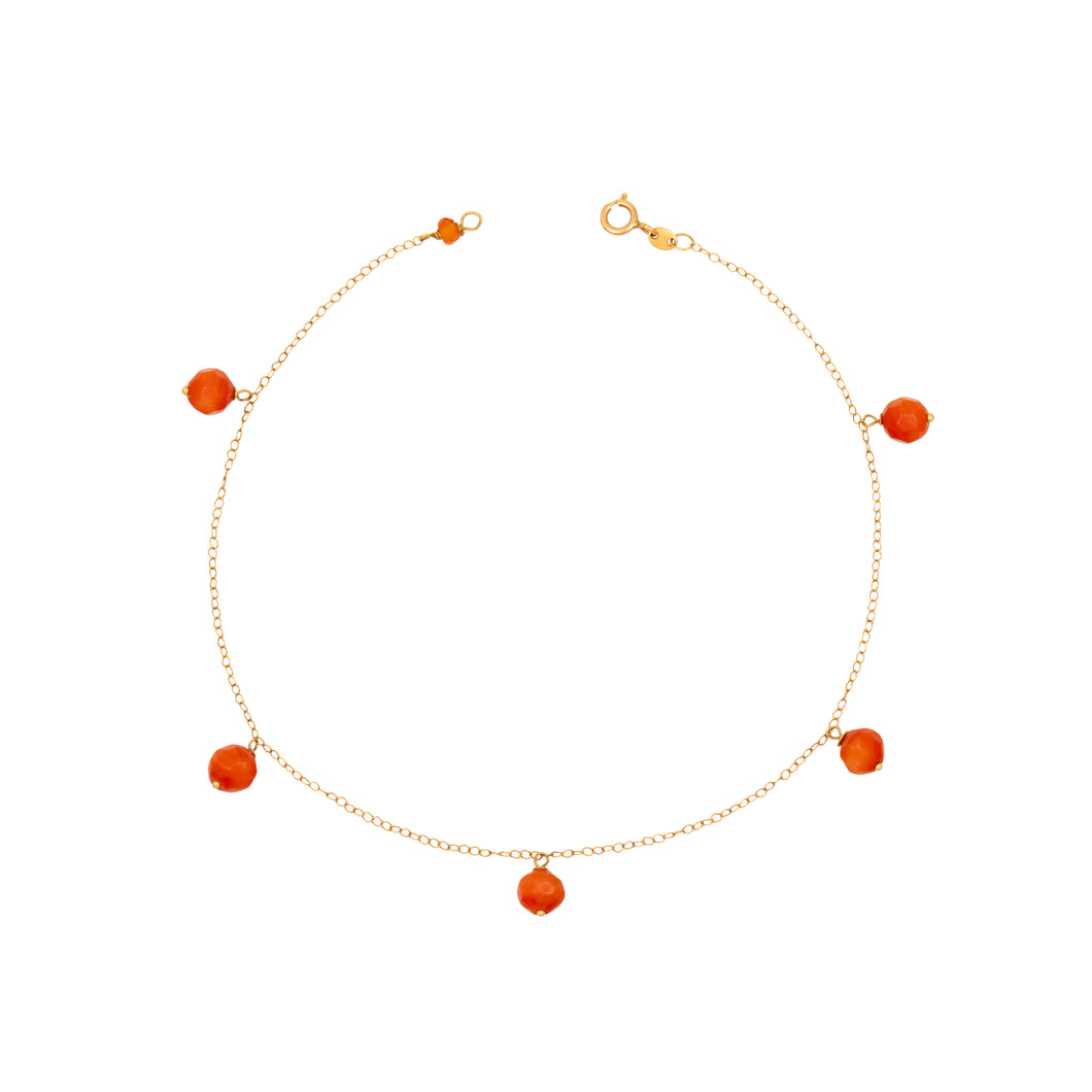 CORAIL DROPS ANKLET