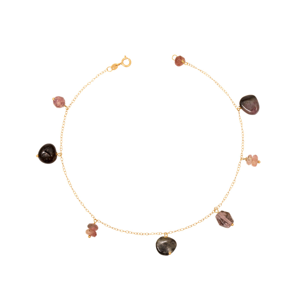 TOURMALINE DROPS ANKLET