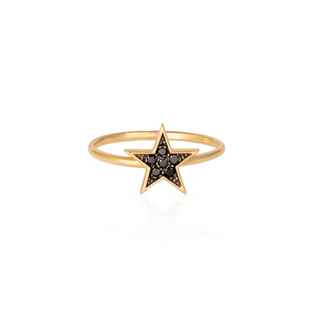 BLACK STAR RING