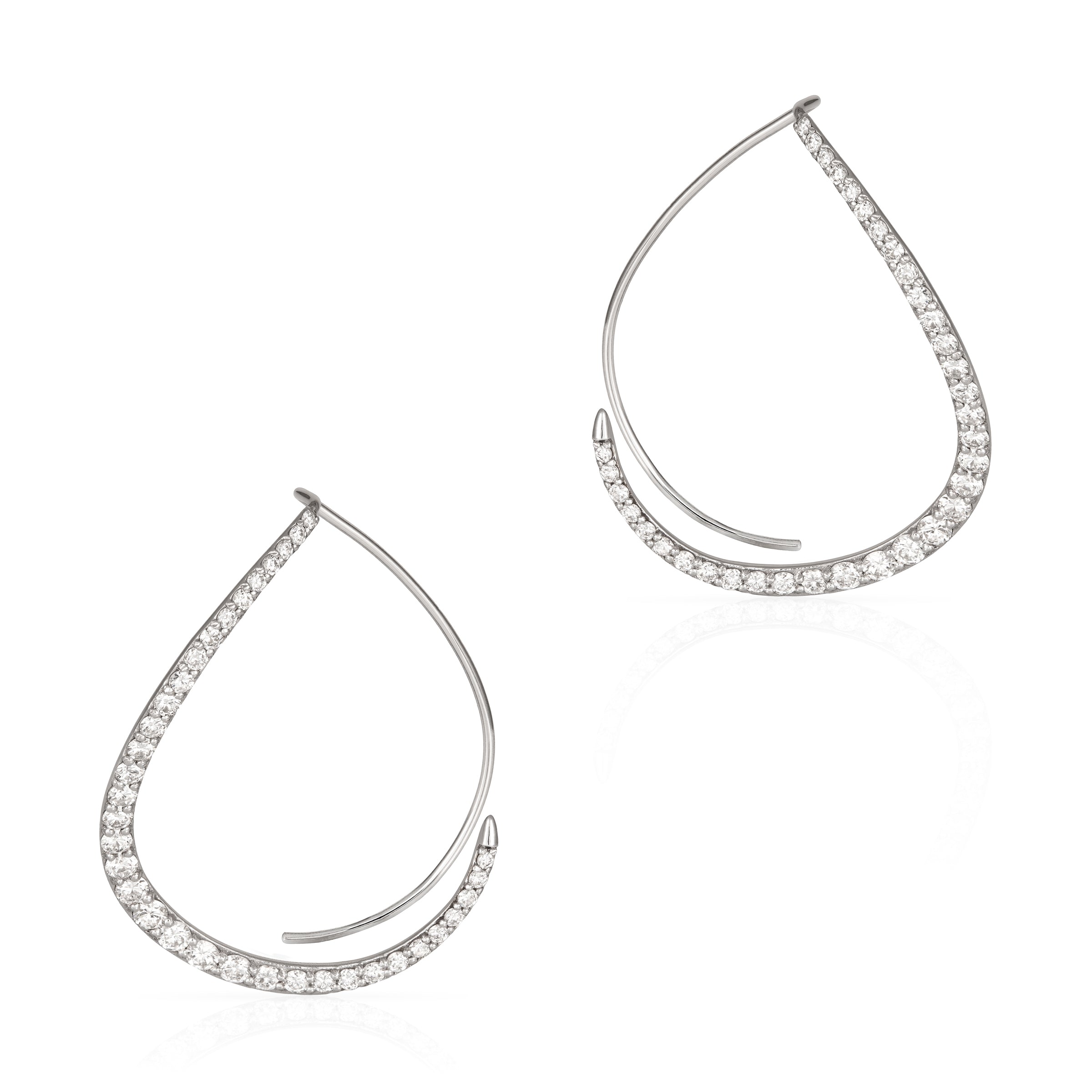 PEAR SHAPE HOOPS