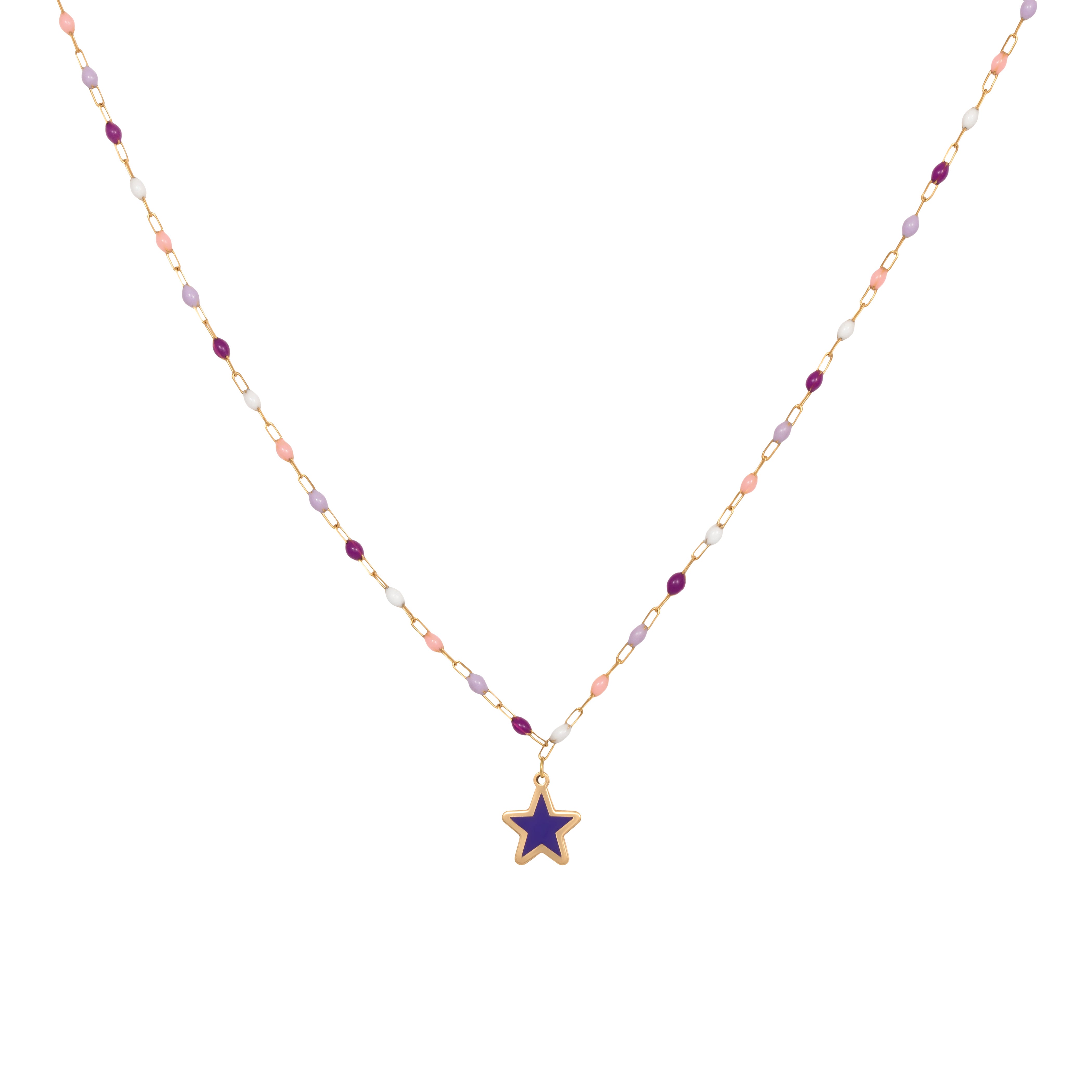 MULTI COLOR ENAMEL WITH STAR
