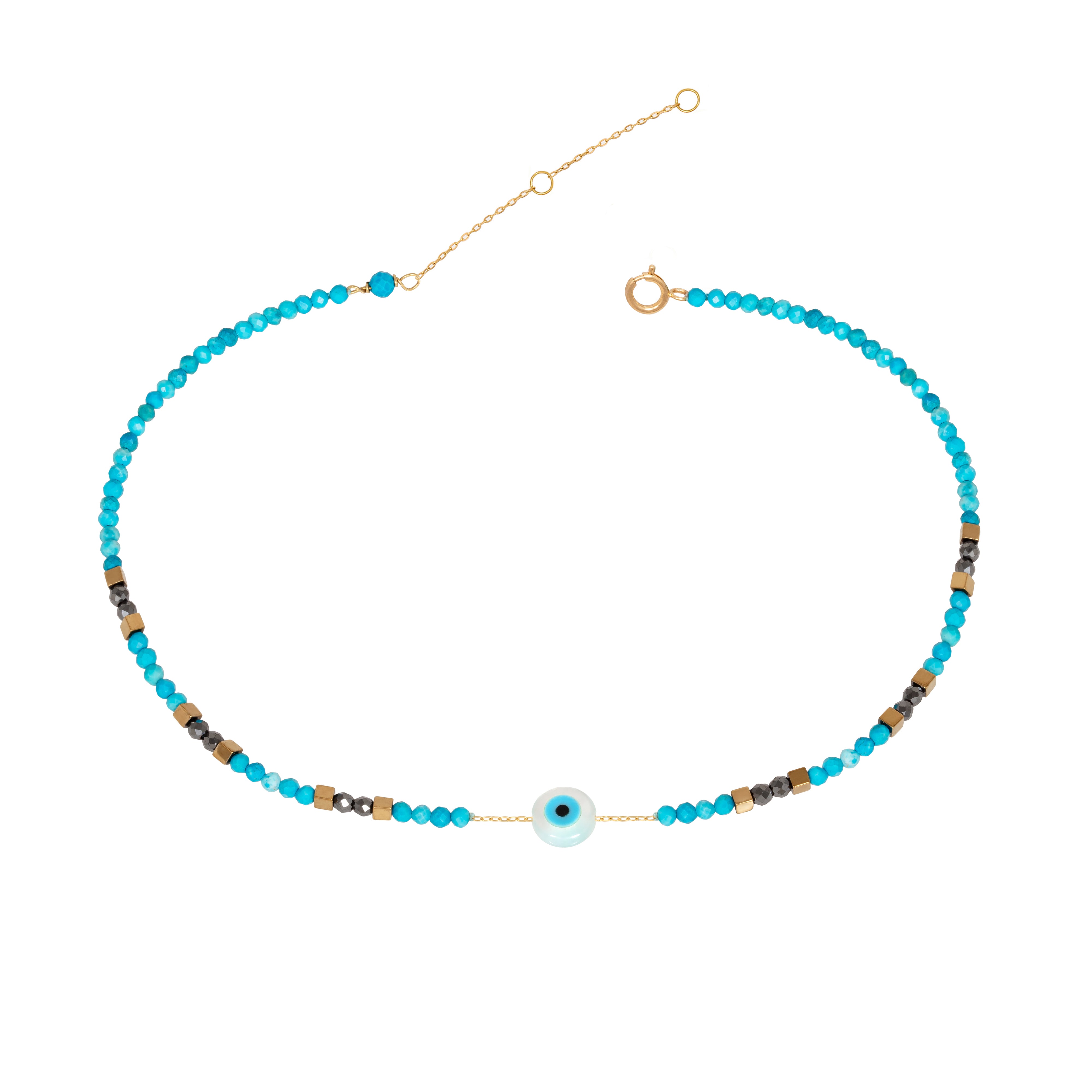 SMALL EYE MIXED ANKLET
