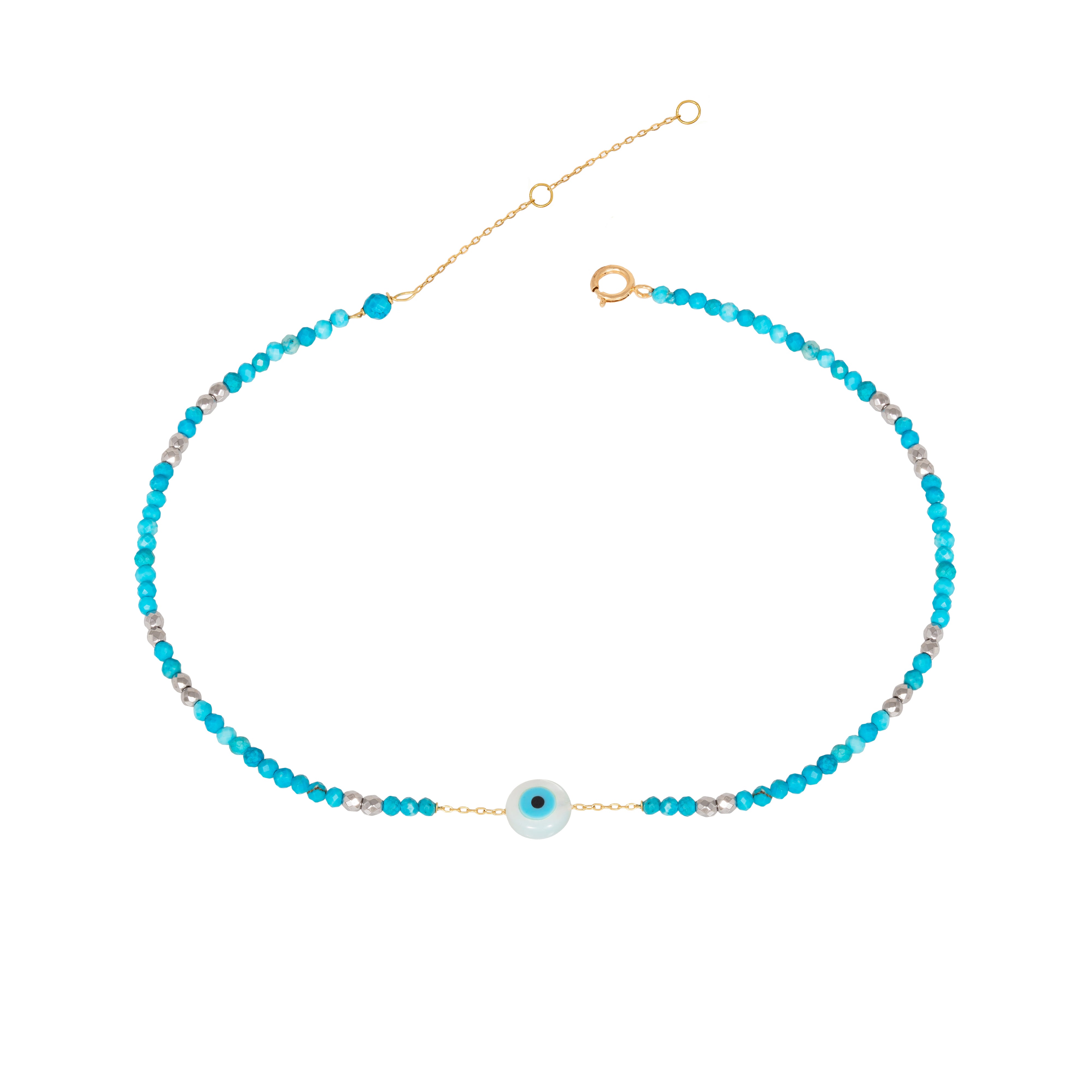 SMALL EYE MIXED ANKLET