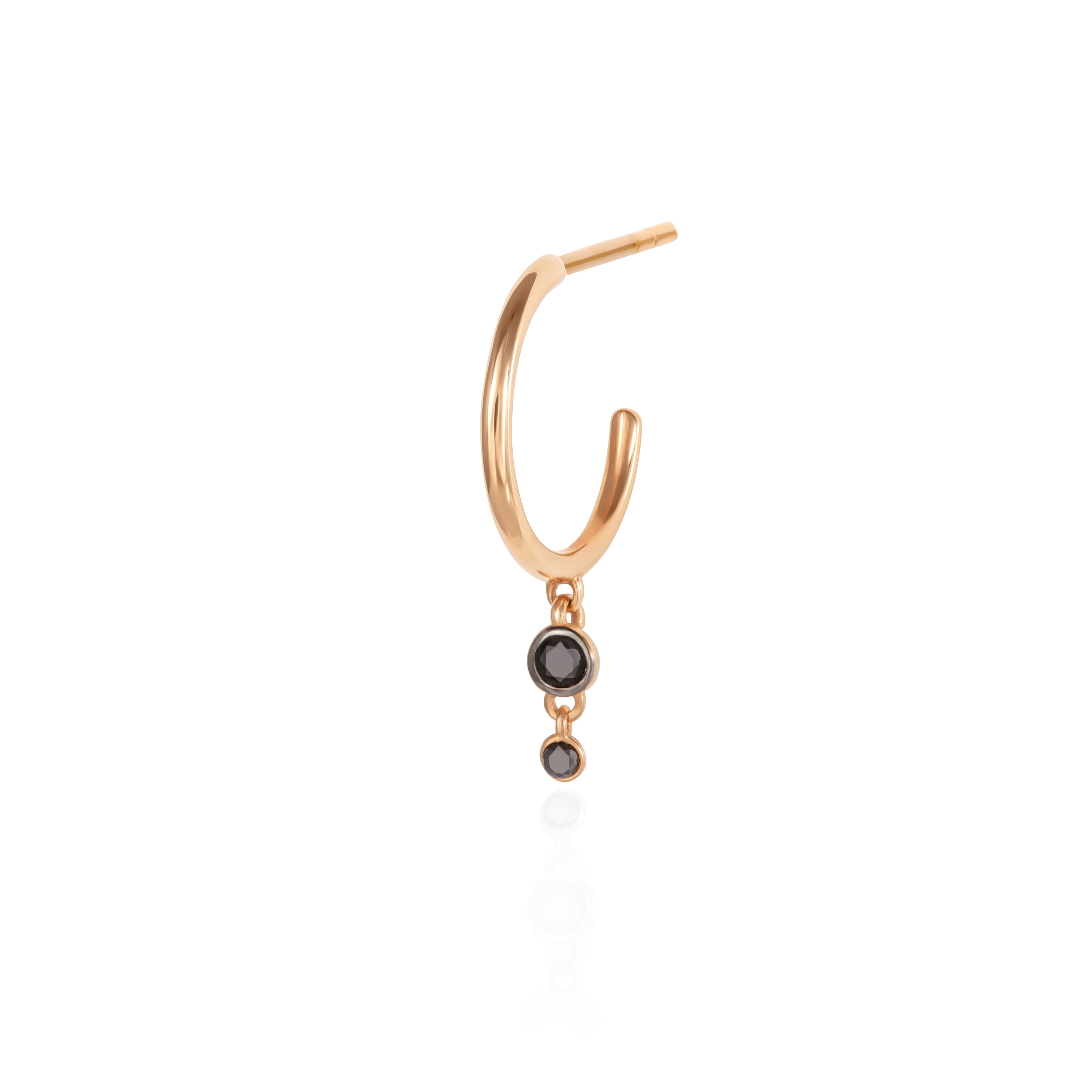 2 BLACK DOT EARRING