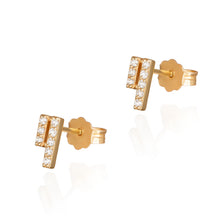Charger l&#39;image dans la galerie, TWO BAR SINGLE EARRING
