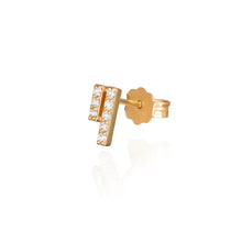 Charger l&#39;image dans la galerie, TWO BAR SINGLE EARRING

