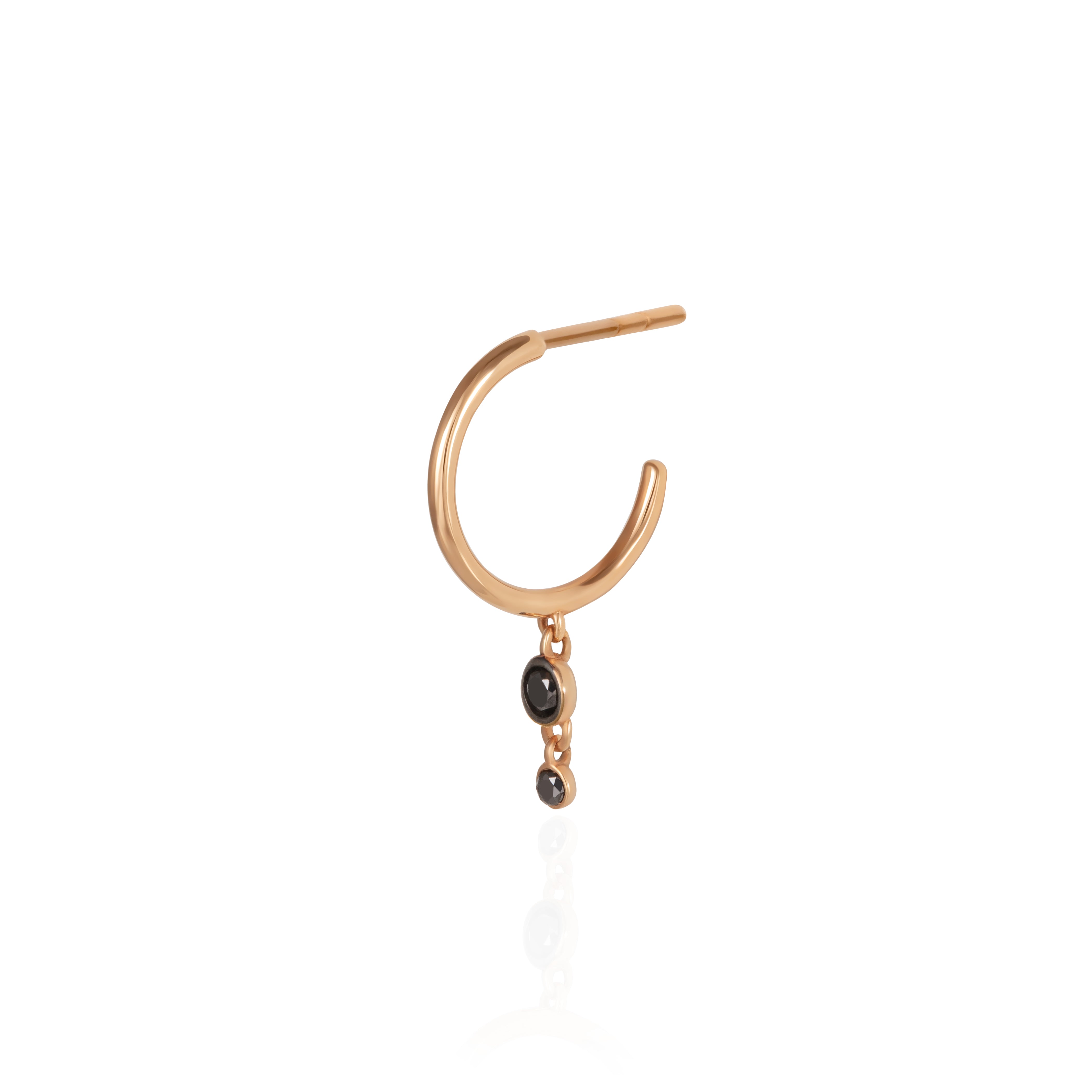 2 BLACK DOT EARRING