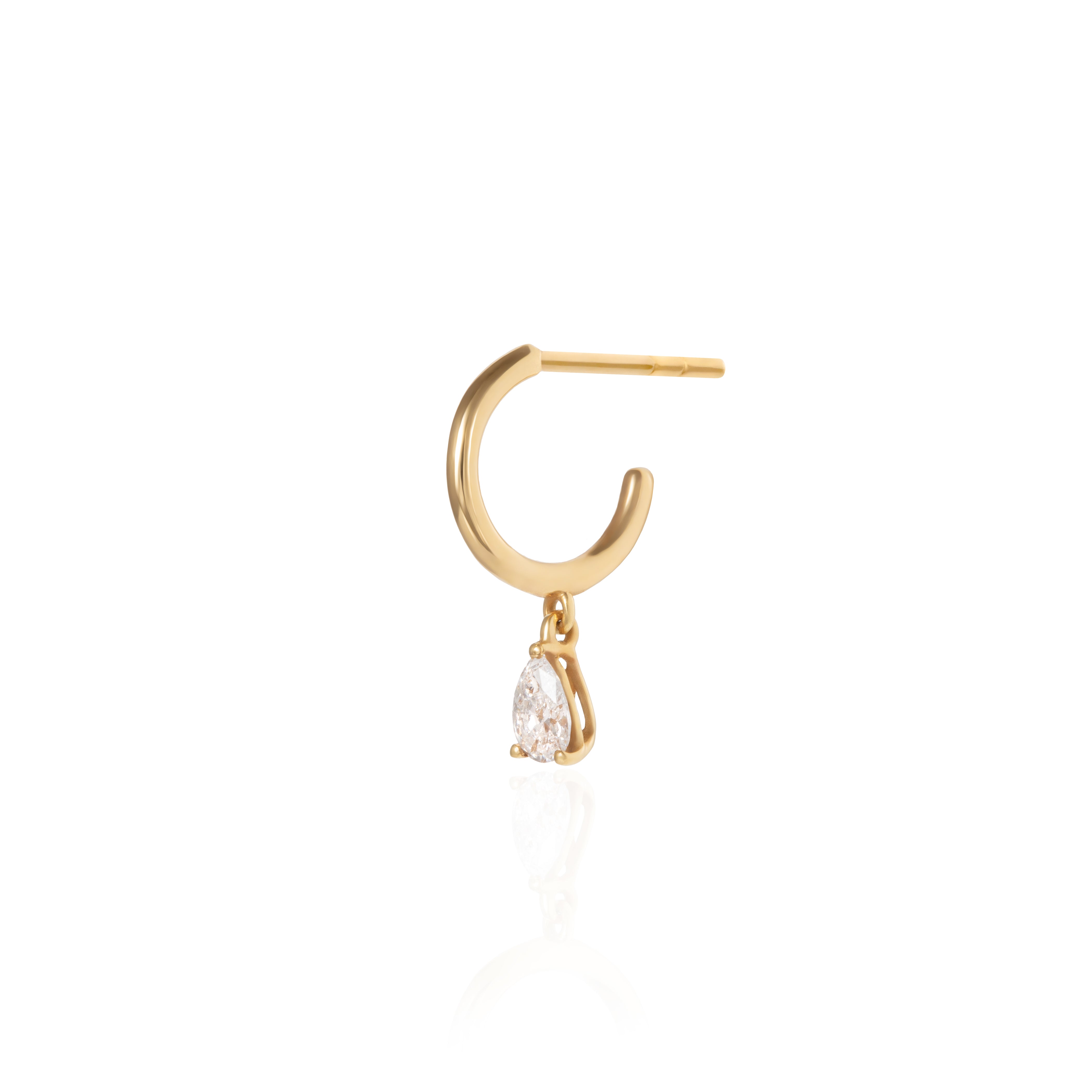 MINI PEAR SHAPE HOOP