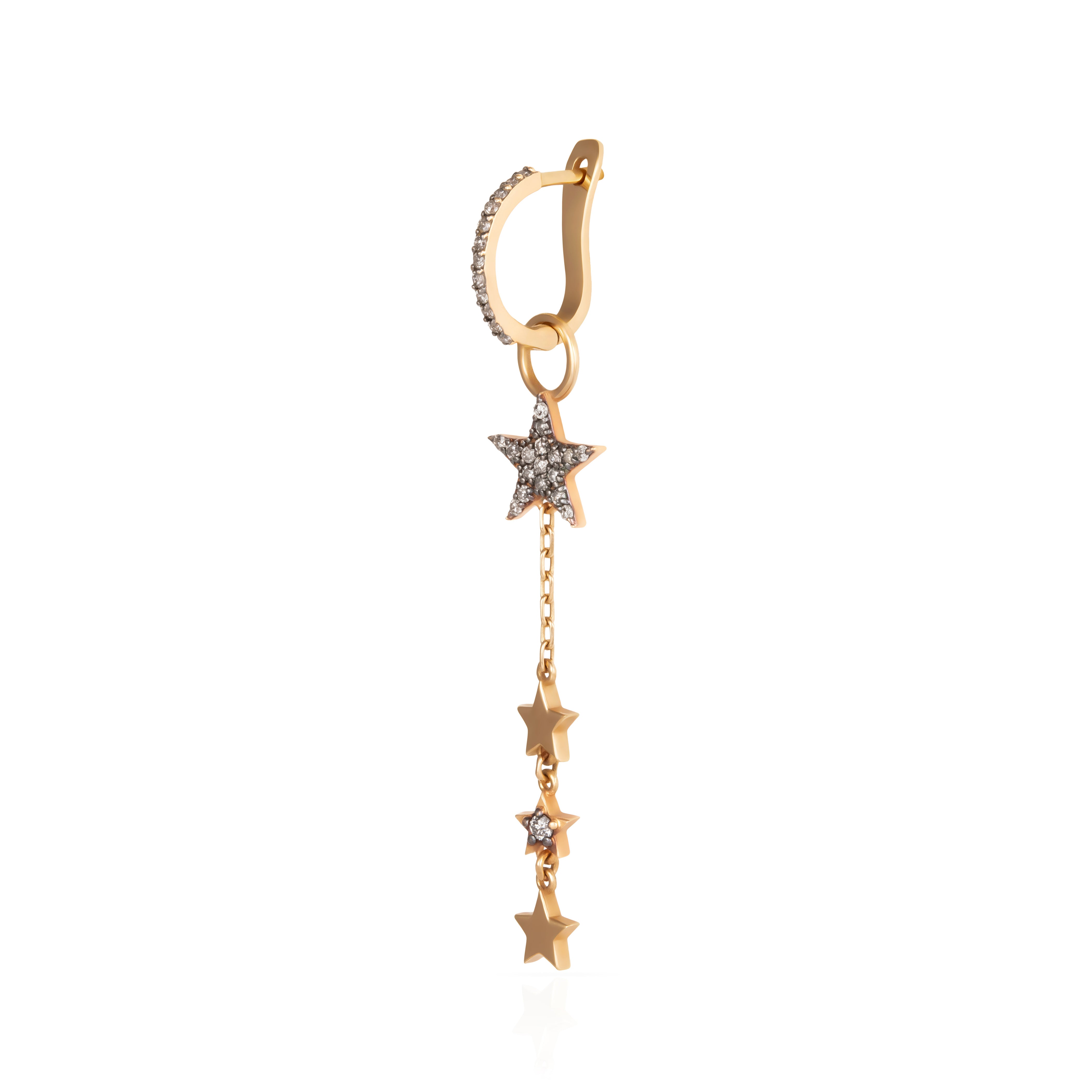 DANGLING STAR HOOP