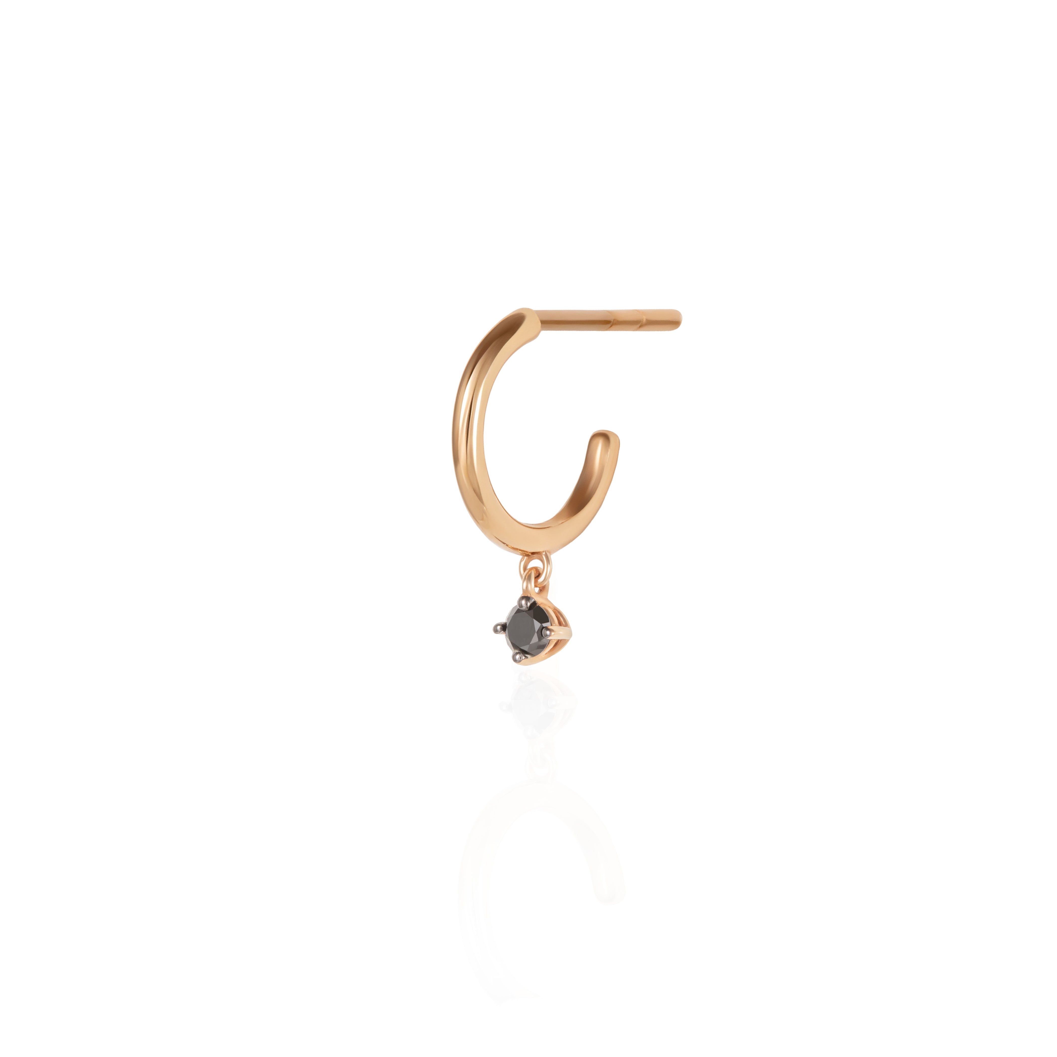BLACK DIAMOND SMALL HOOP