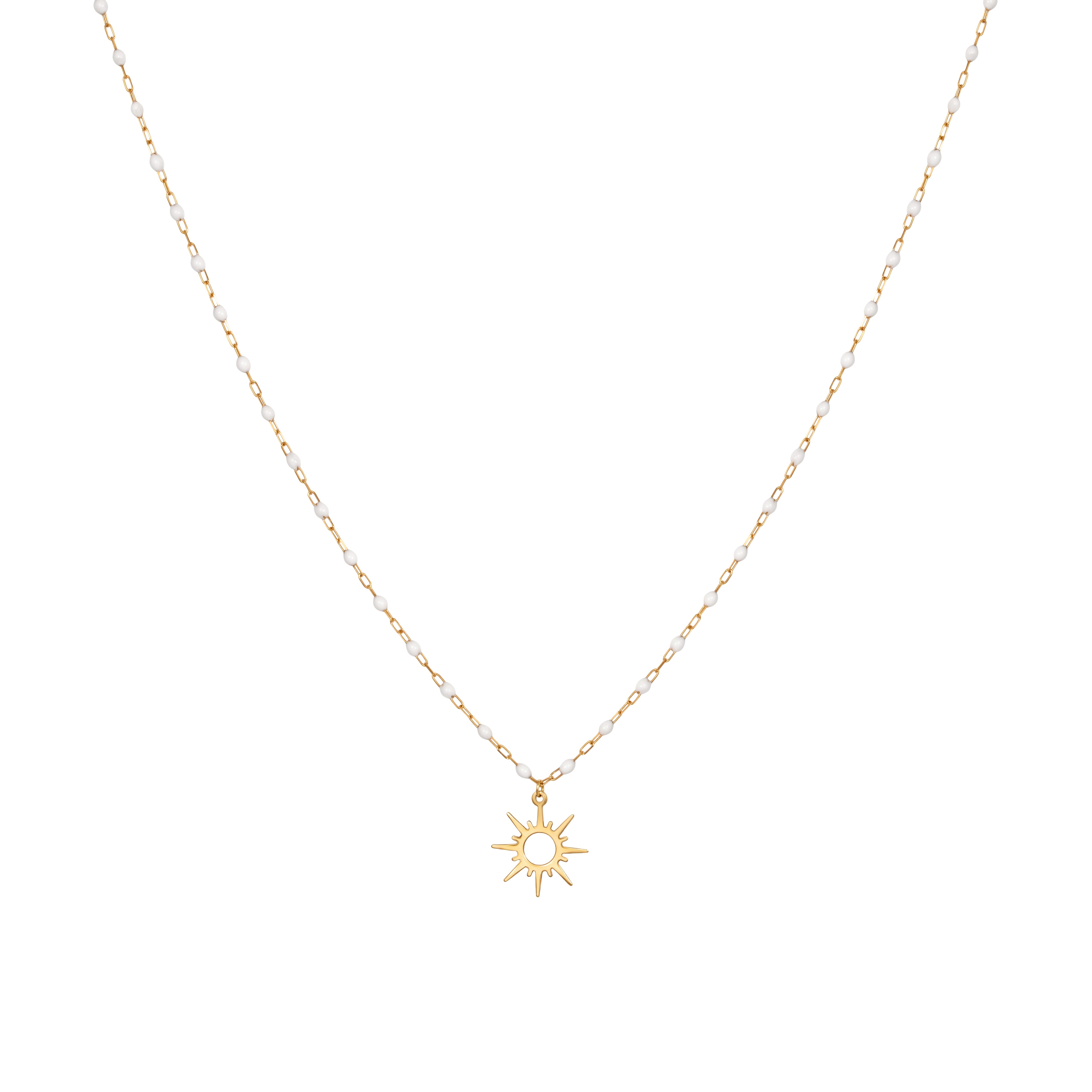 WHITE ENAMEL STAR