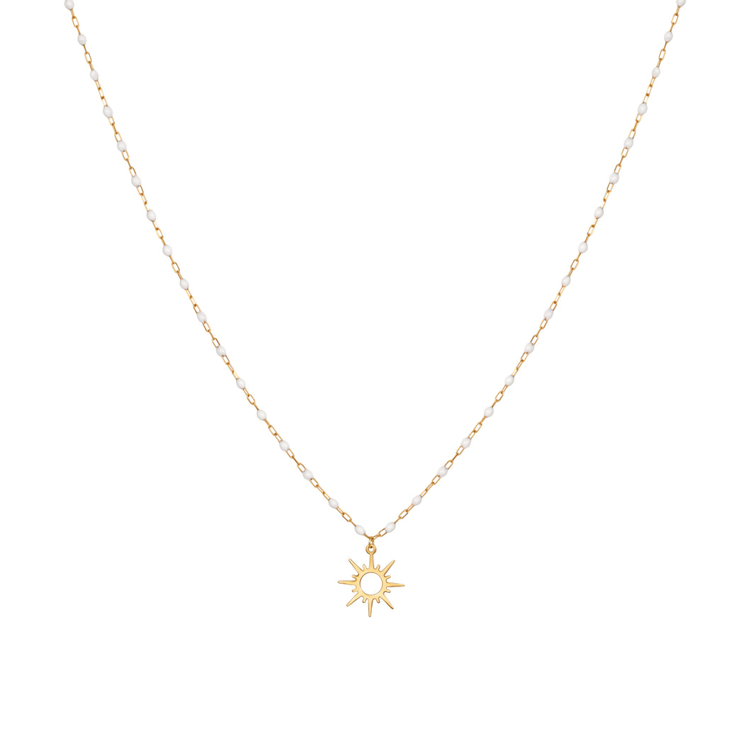 WHITE ENAMEL STAR