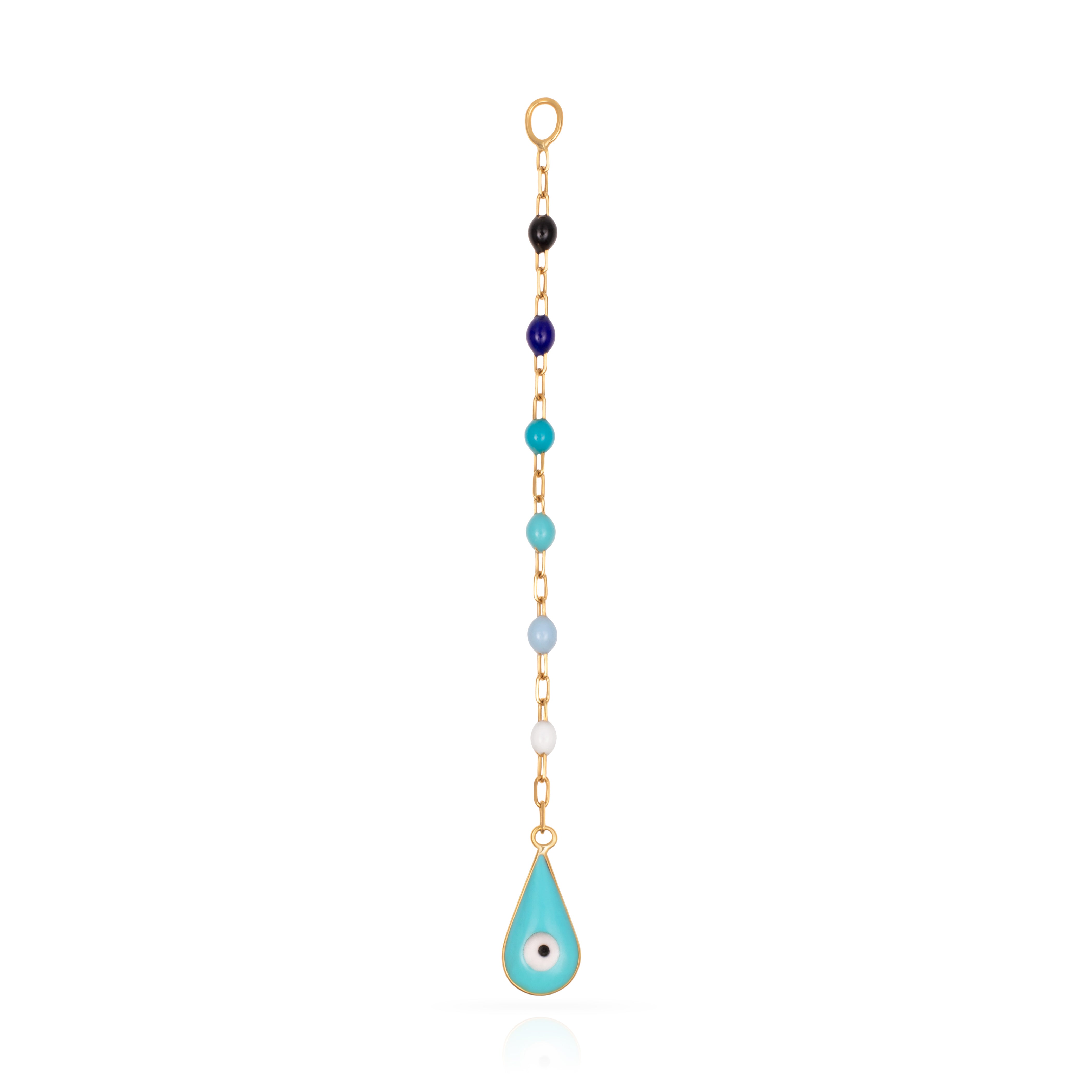 ENAMEL EYE EARRING EXTENSION
