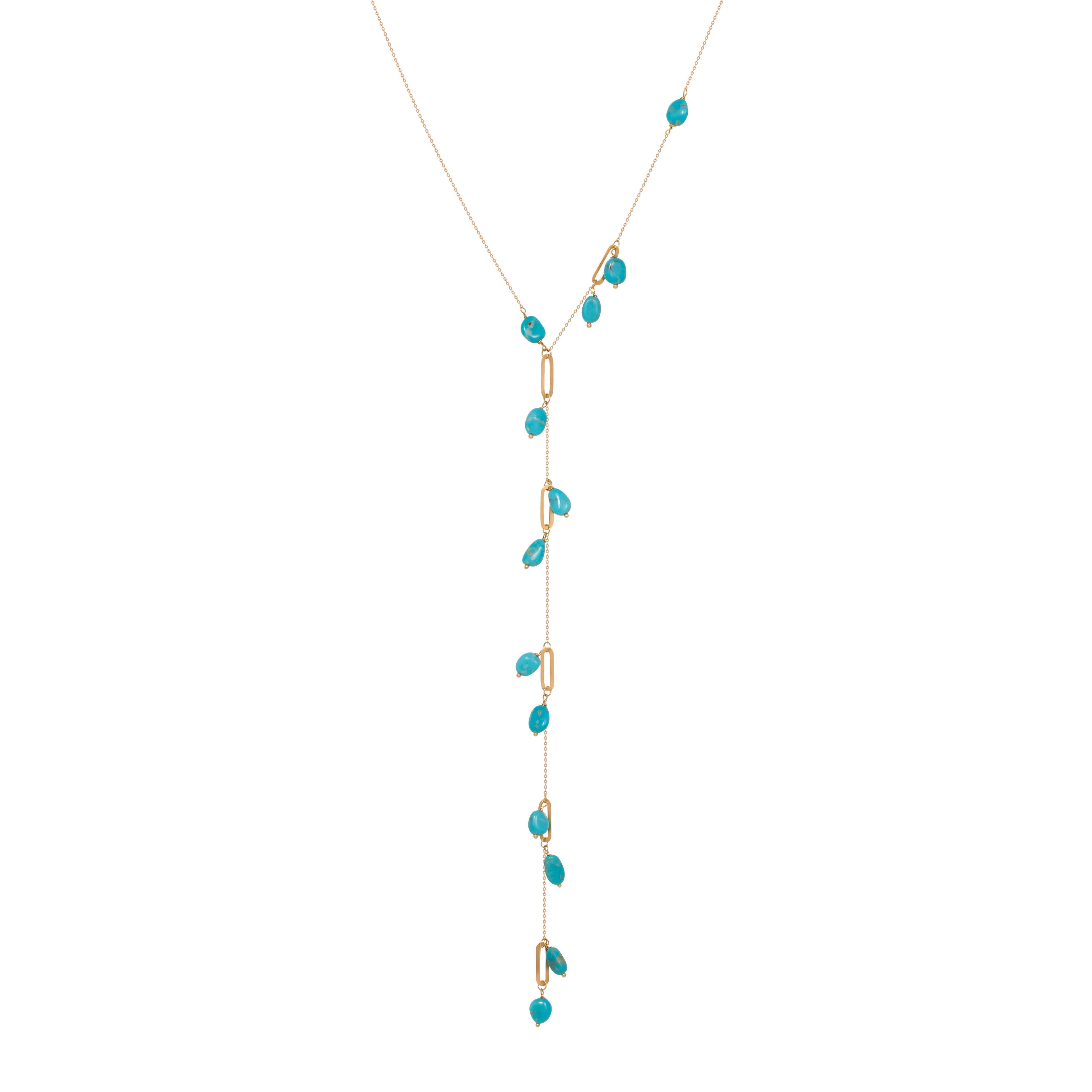 PAPER CLIP Y SHAPE TURQUOISE