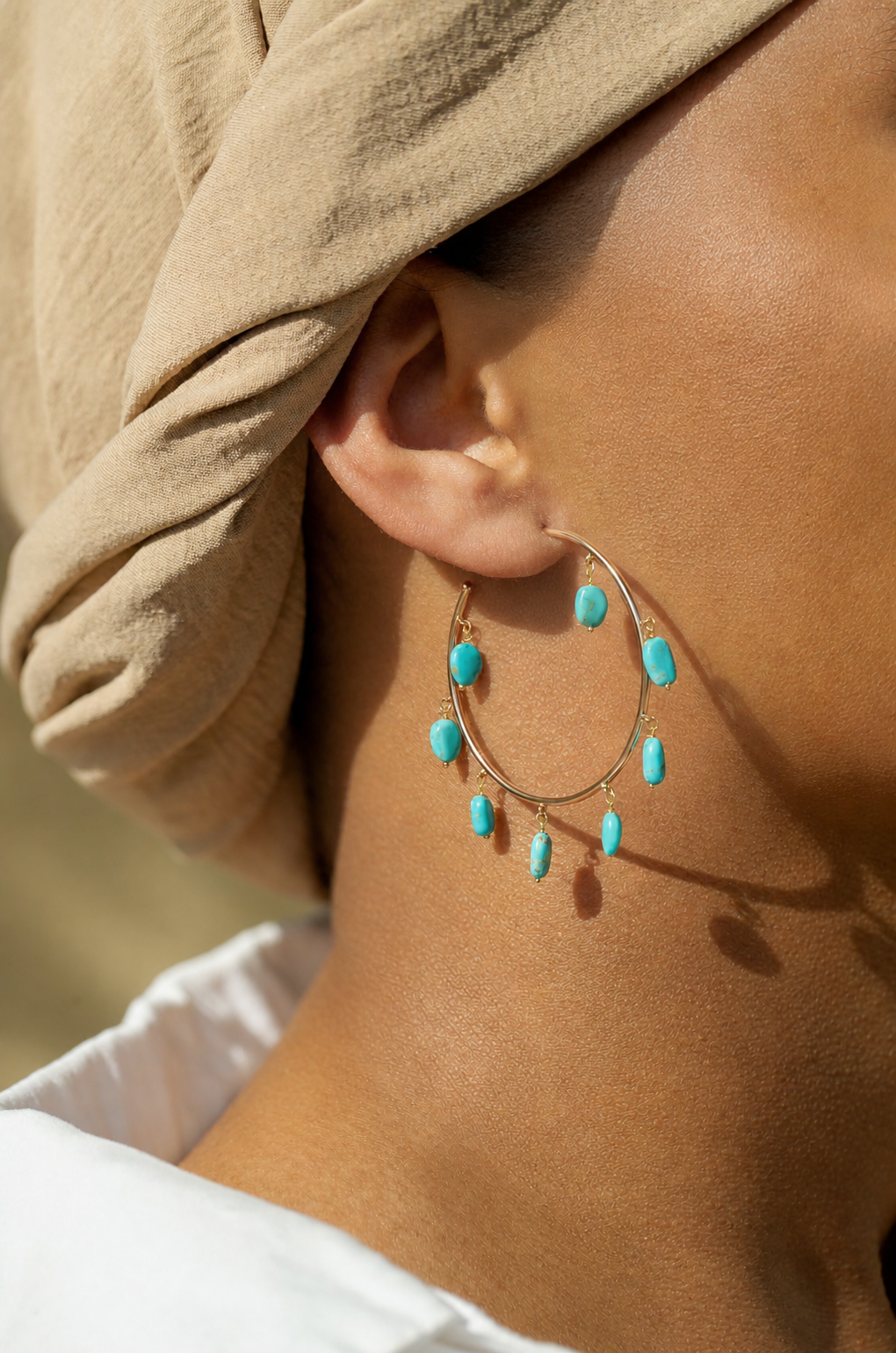 GYPSY TURQUOISE HOOPS