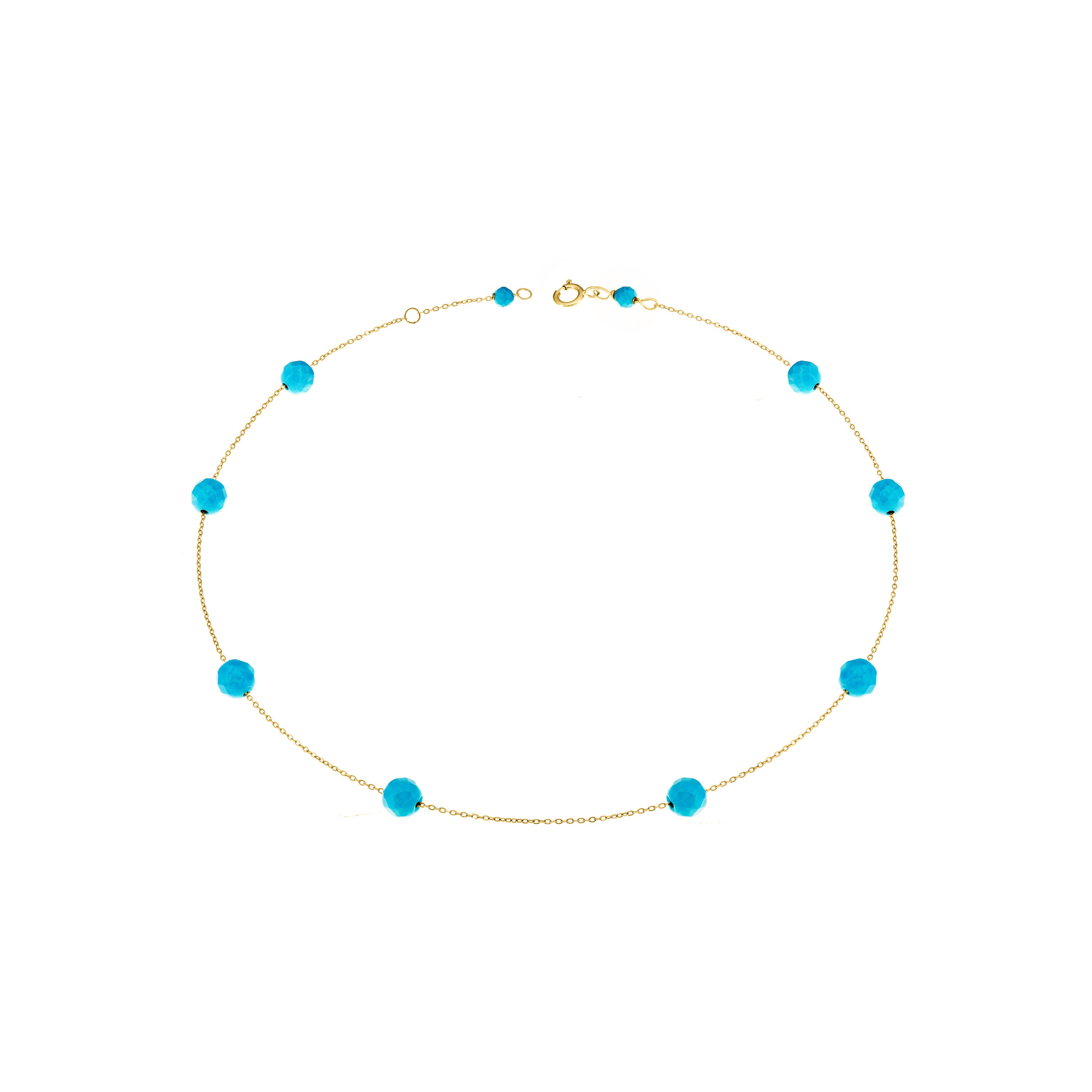 SIMPLE TURQUOISE ANKLET