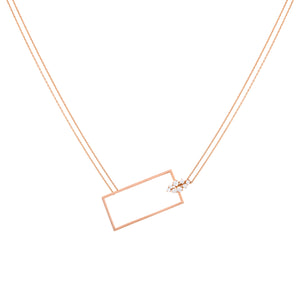 SQUARE DOT NECKLACE