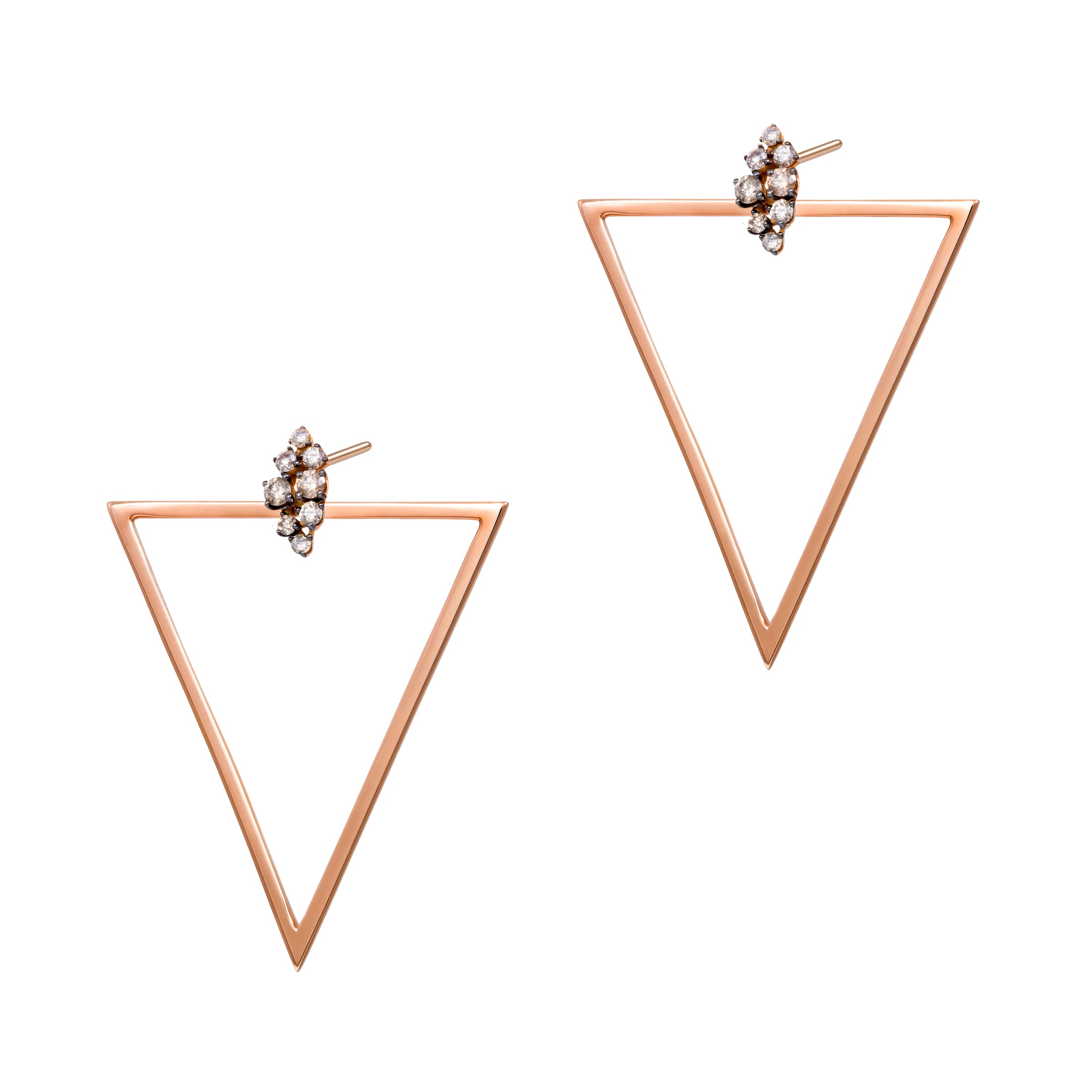 TRIANGLE DOT EARRINGS