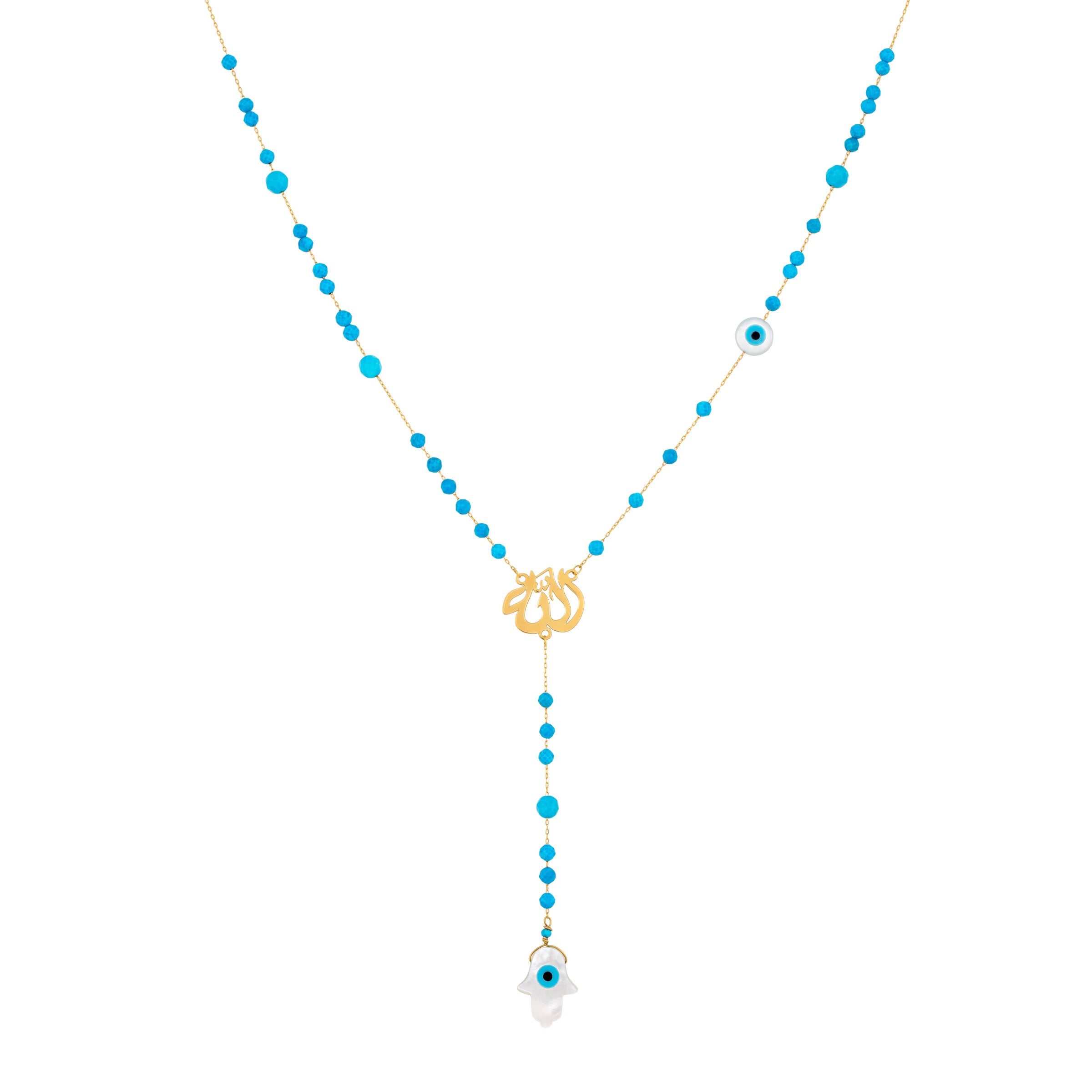 ALLAH NECKLACE BLUE