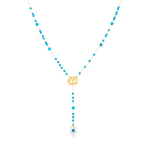 ALLAH NECKLACE BLUE