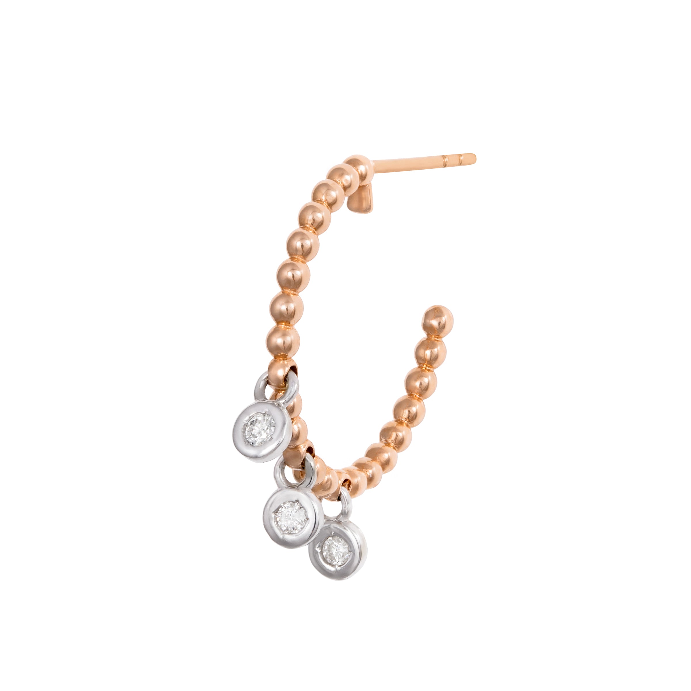 MEDIUM DOT HOOPS